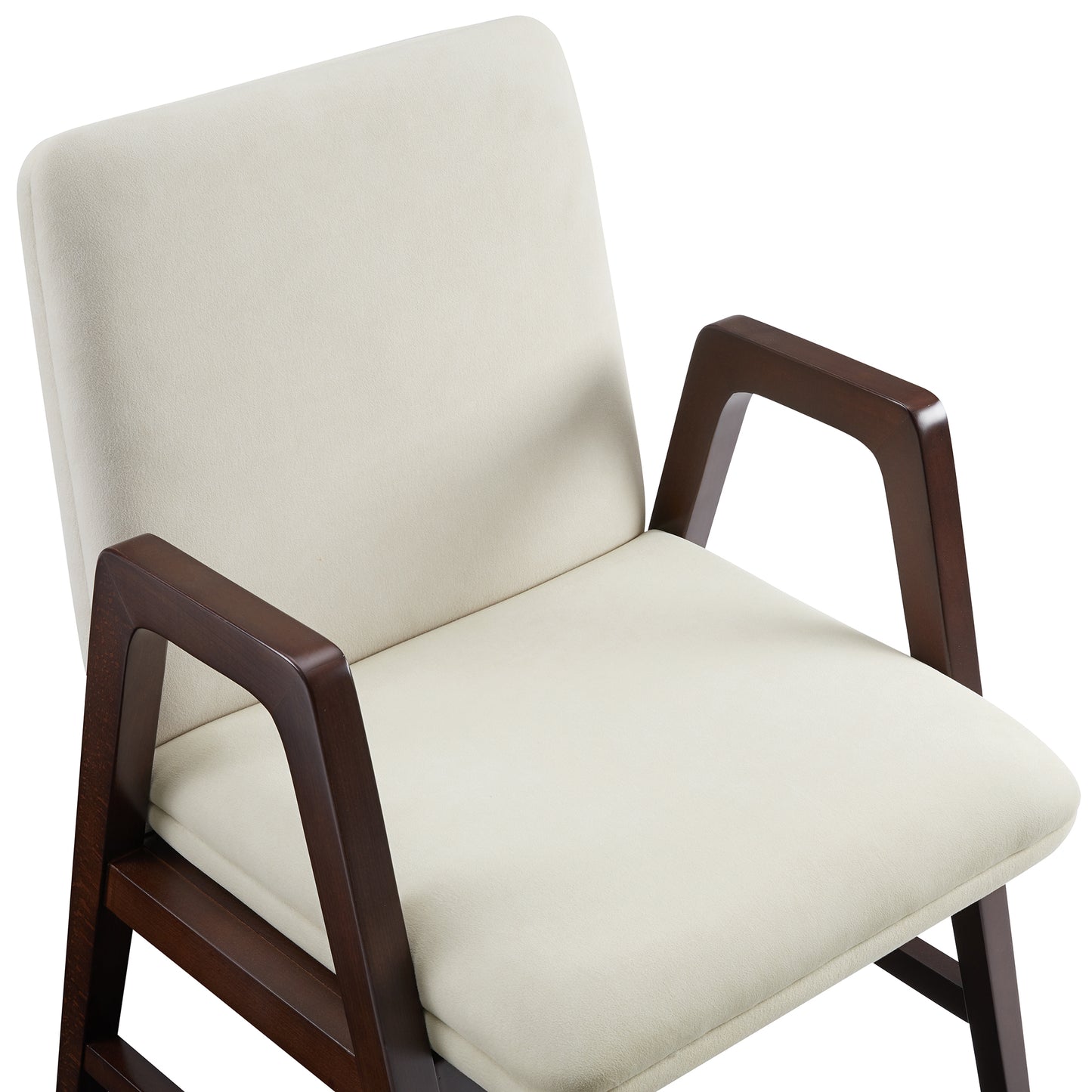 Stella Modern Wood Velvet Armchair in Cream - Set of 4 4-DC101AR-CR