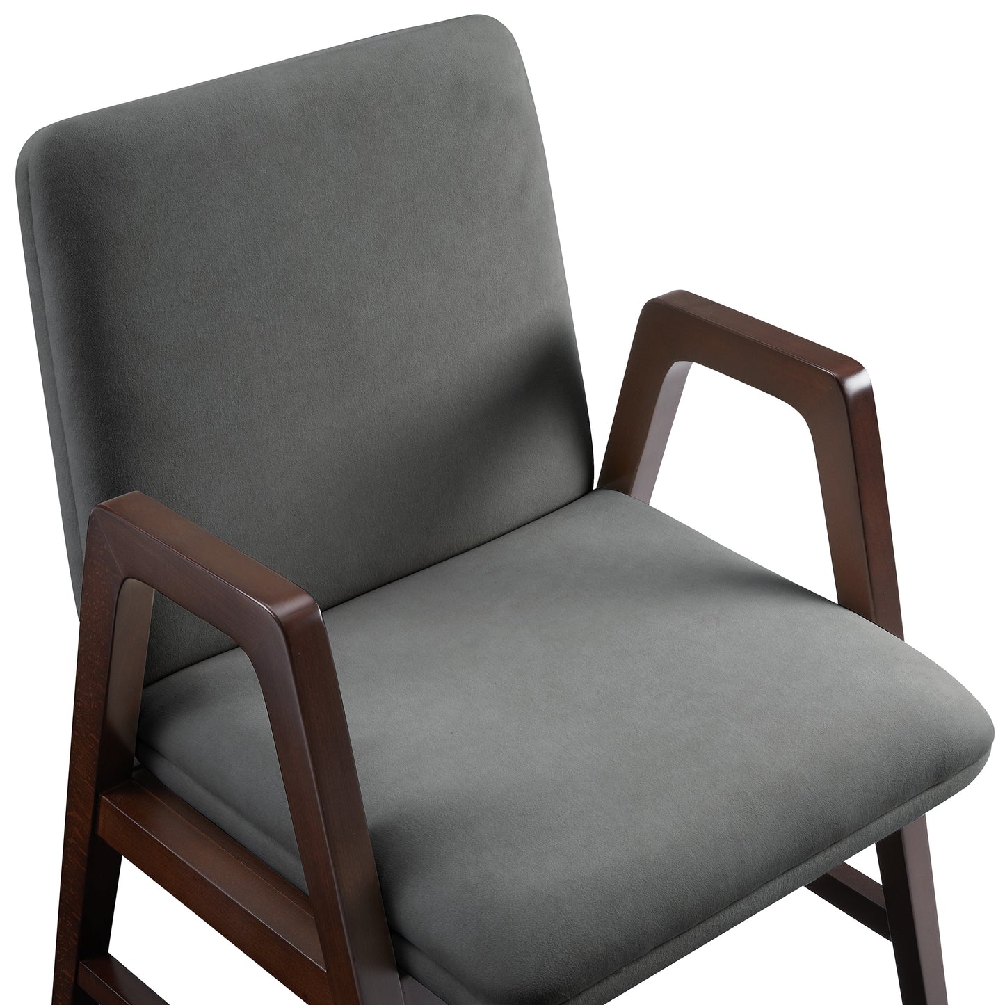 Stella Modern Wood Velvet Armchair in Graphite - Set of 4 4-DC101AR-GY