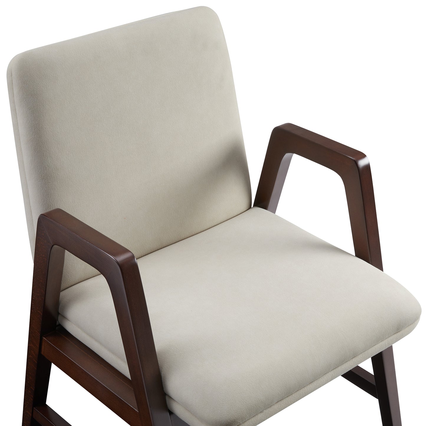 Stella Modern Wood Velvet Armchair in Champagne - Set of 4 4-DC101AR-OM