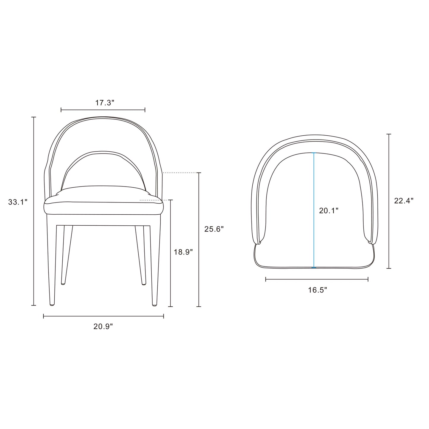 Carrington and Rockaway Modern Industry Chic 5-Piece Dining Set in Light Gray and Black 4-DT02DC089AR-BKLG