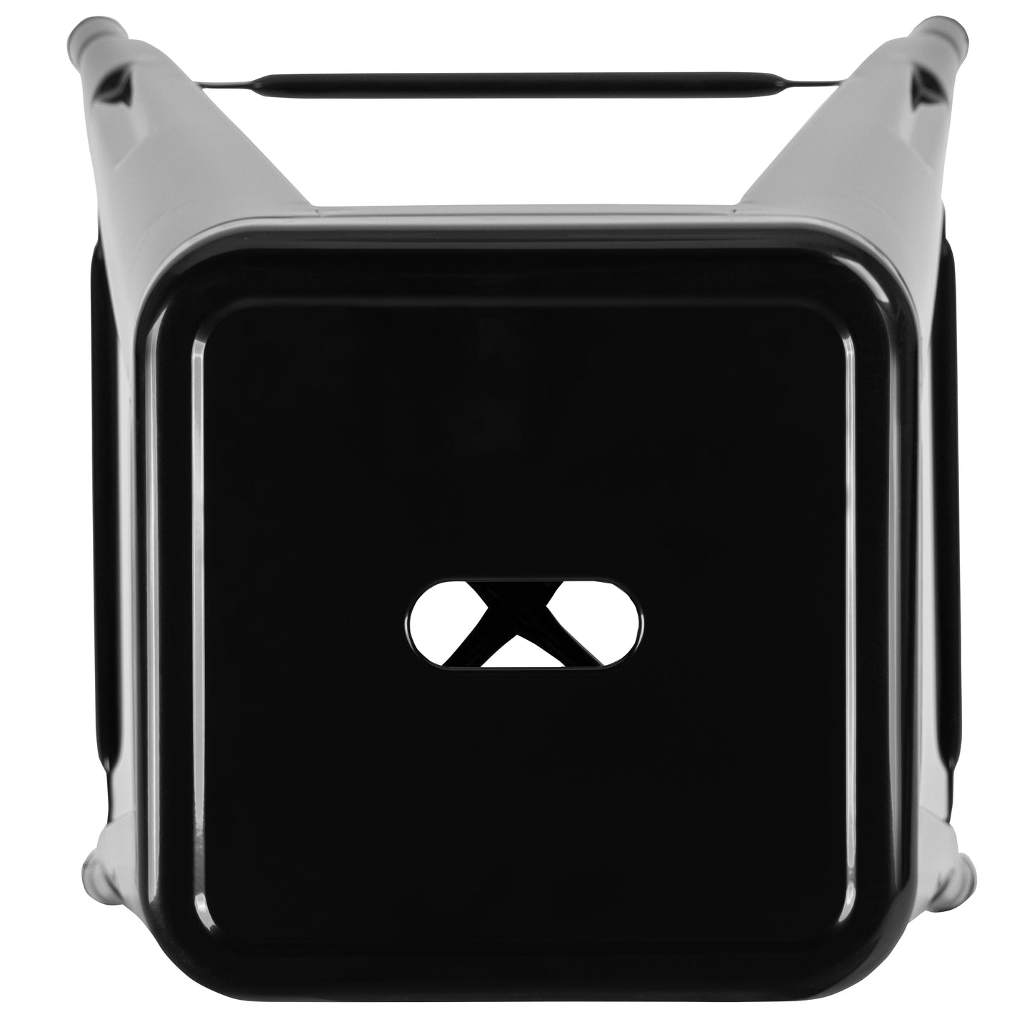 Cierra 24" High Metal Counter-Height, Indoor Bar Stool in Black - Stackable Set of 4 Black