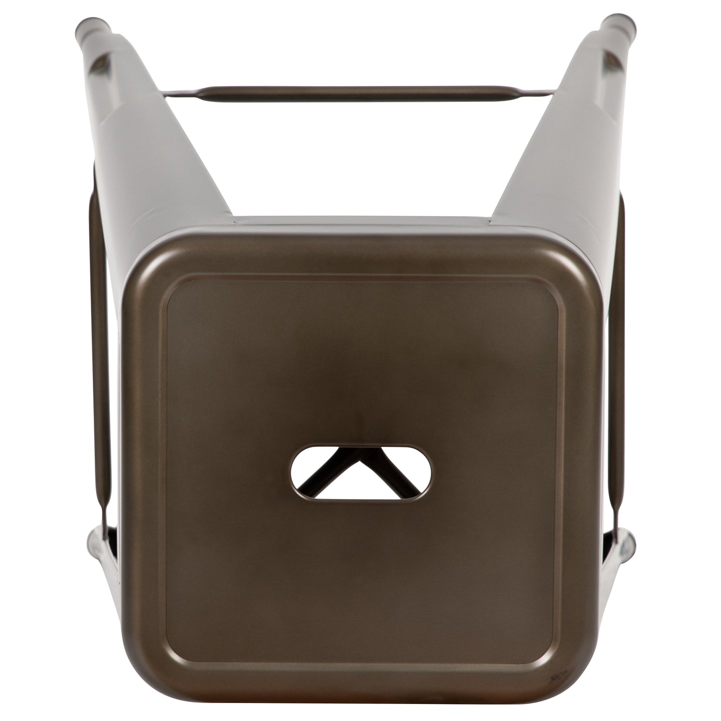 Cierra 30" High Metal Indoor Bar Stool in Gun Metal Gray - Stackable Set of 4 Gun Metal