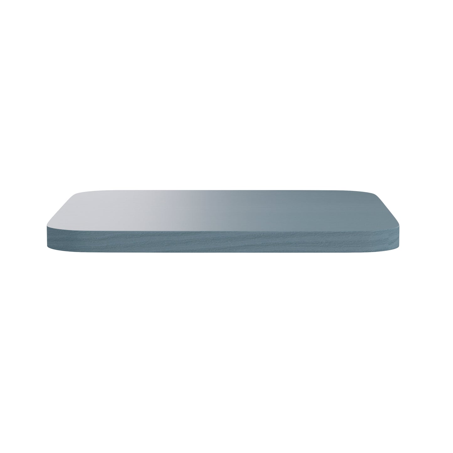 Perry Poly Resin Wood Square Seat with Rounded Edges for Colorful Metal Barstools in Teal-Blue Teal-Blue