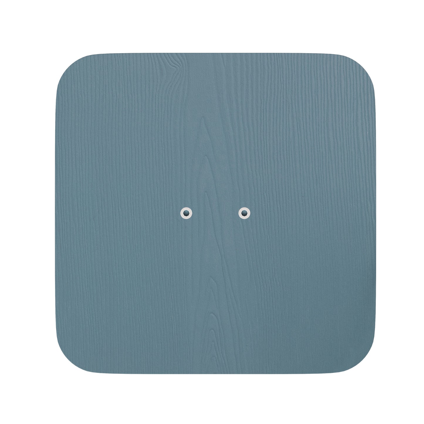 Perry Poly Resin Wood Square Seat with Rounded Edges for Colorful Metal Barstools in Teal-Blue Teal-Blue