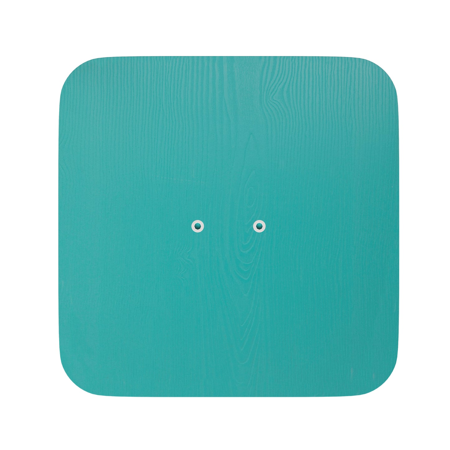 Perry Poly Resin Wood Square Seat with Rounded Edges for Colorful Metal Barstools in Mint Mint