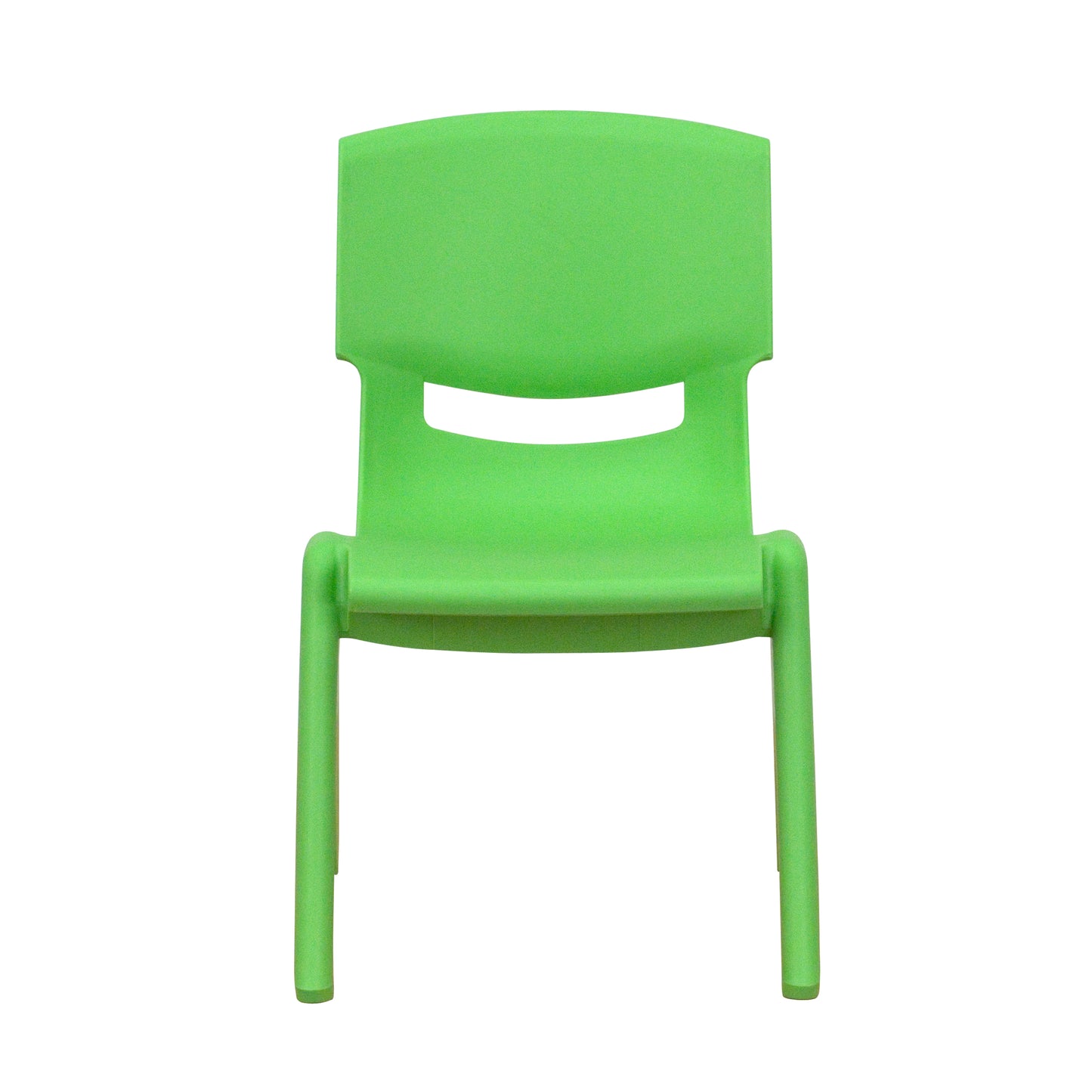 Whitney 4 Pack Green Plastic Stackable School Chair with 10.5'' Seat Height Green
