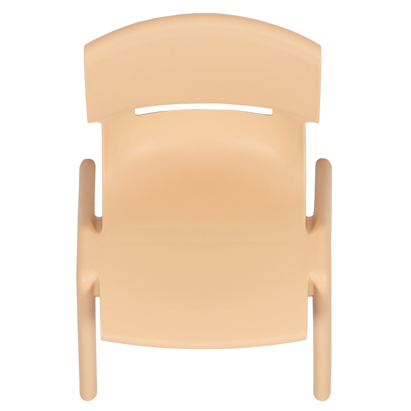 Whitney 4 Pack Natural Plastic Stackable School Chair with 10.5" Seat Height Natural