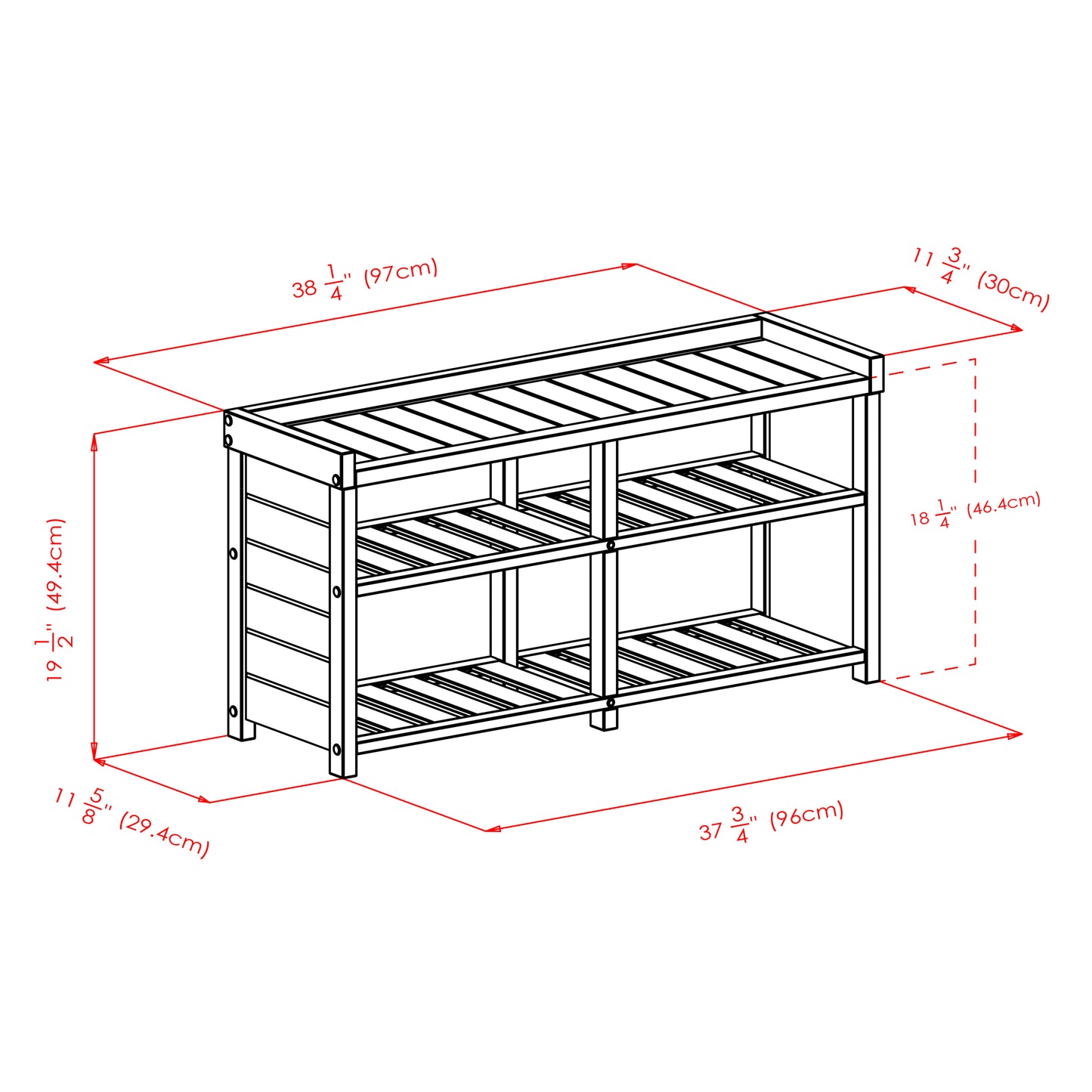 Colin Storage Bench with Seat Cushion and 2 Foldable Corn Husk Baskets, Cappuccino, Espresso and Chocolate