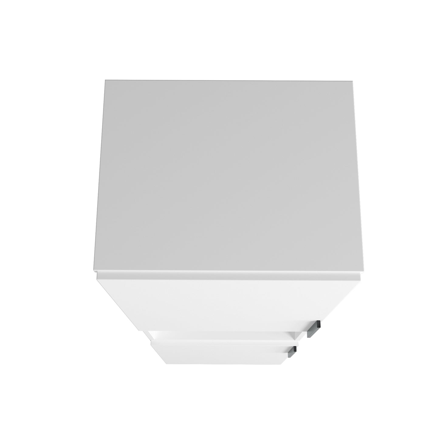 Manhattan Comfort Beekman 17.51 Narrow Bookcase Cabinet with 5 Shelves in White 404AMC198