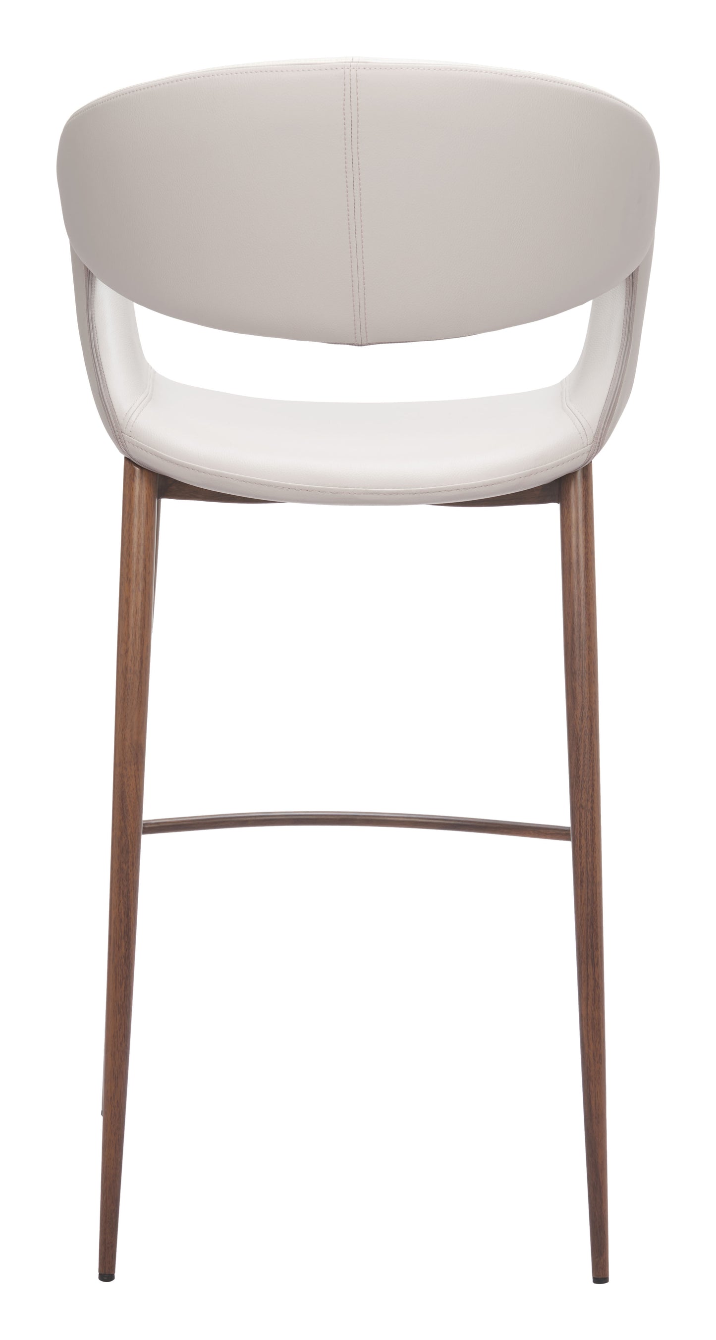 Limay Barstool Beige & Walnut - 4