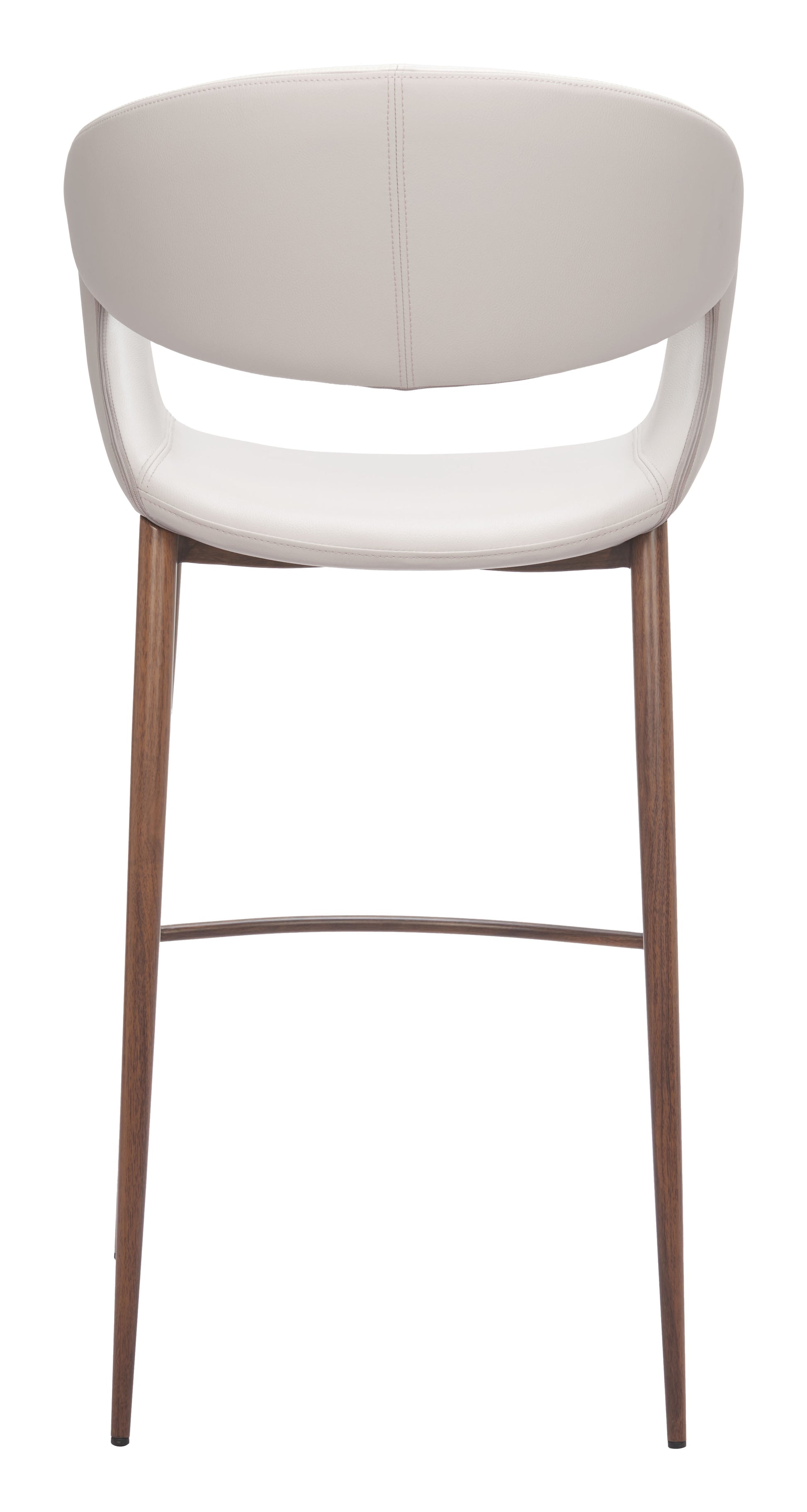 Limay Barstool Beige & Walnut - 4