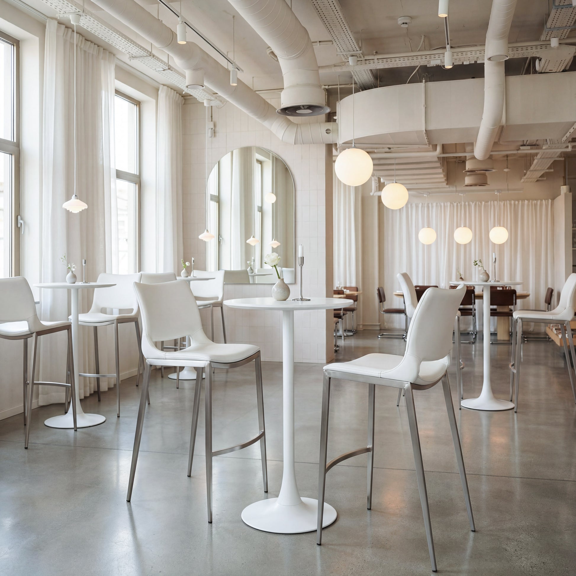 Auray Bar Table White - 8