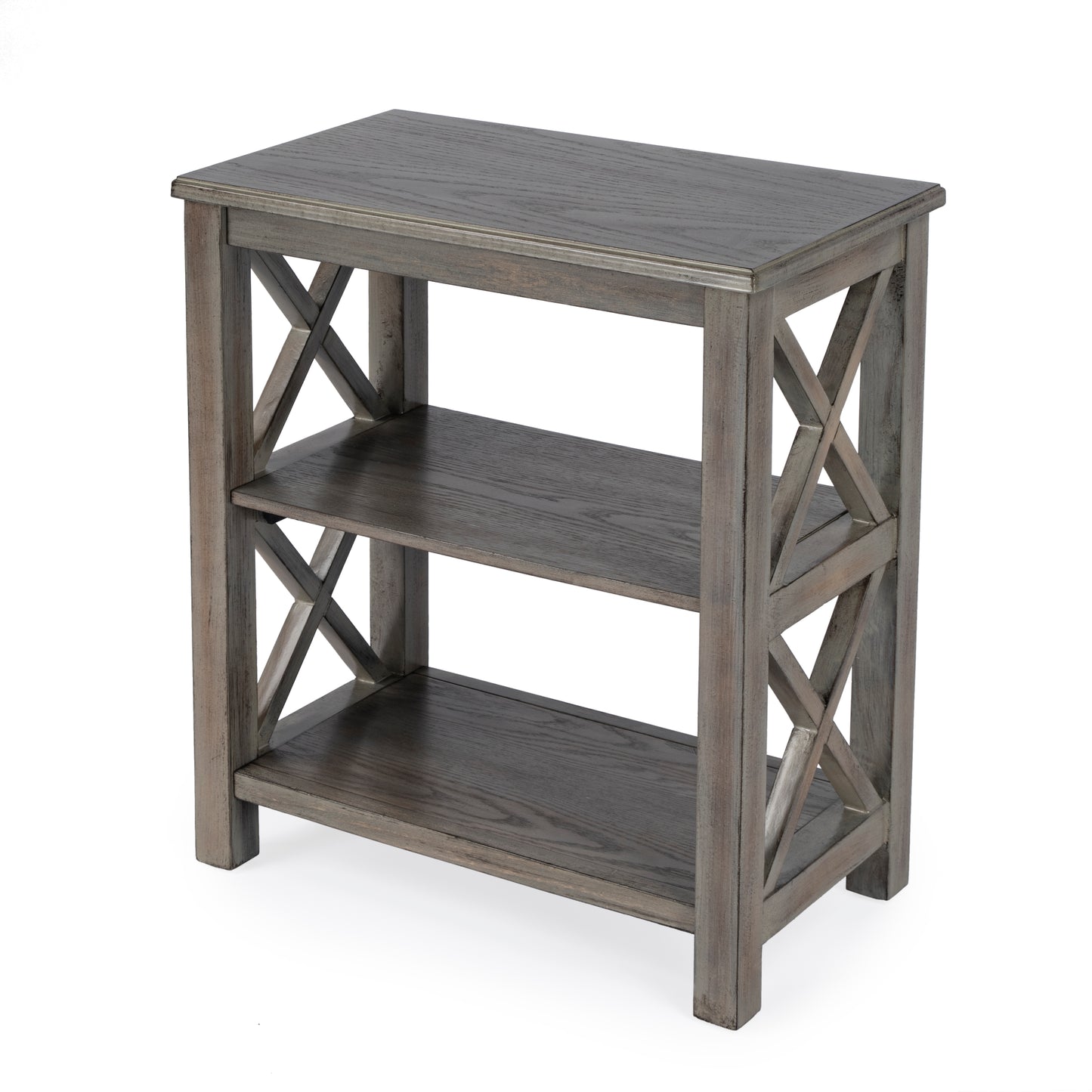 Butler Specialty Company Vance 22 in. W x 25 in. H Rectangular Wood 2 Shelf Accemt Bookcase, Light Brown
