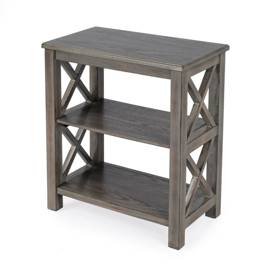 Butler Specialty Company Vance 22 in. W x 25 in. H Rectangular Wood 2 Shelf Accemt Bookcase, Light Brown