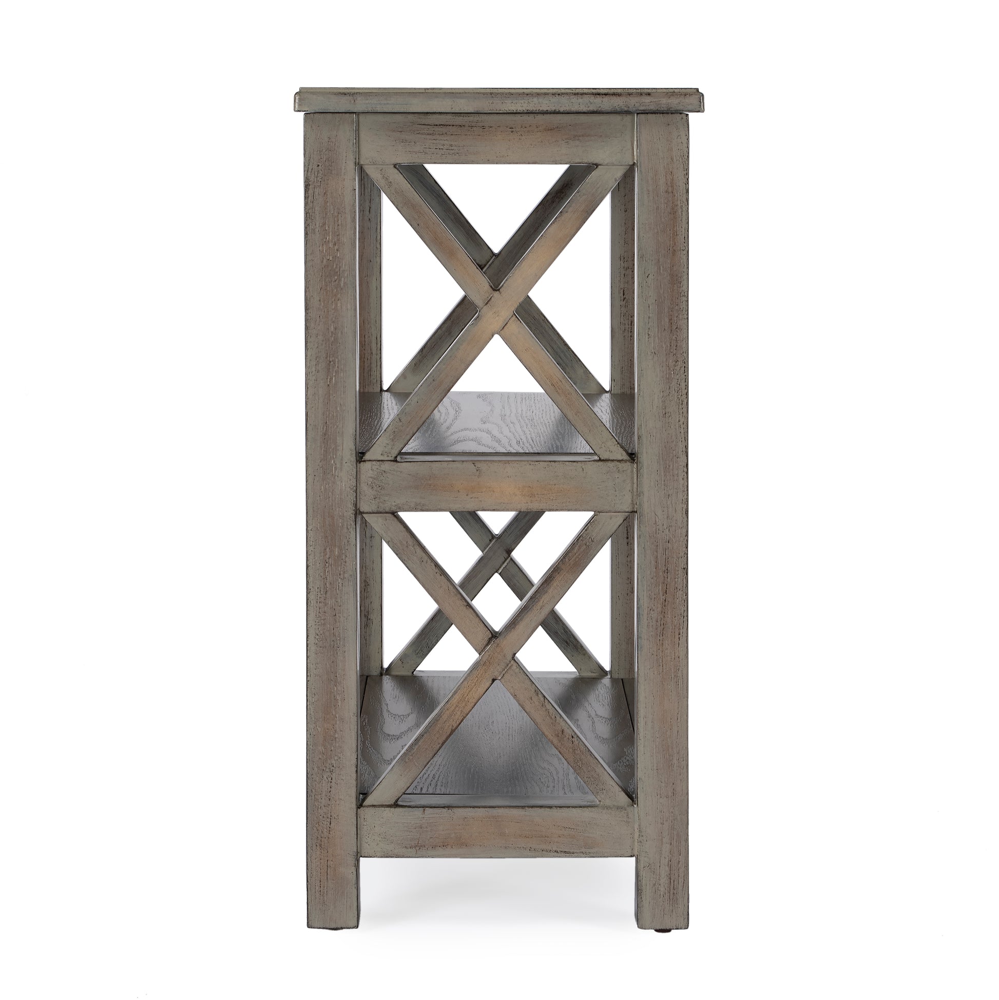 Butler Specialty Company Vance 22 in. W x 25 in. H Rectangular Wood 2 Shelf Accemt Bookcase, Light Brown