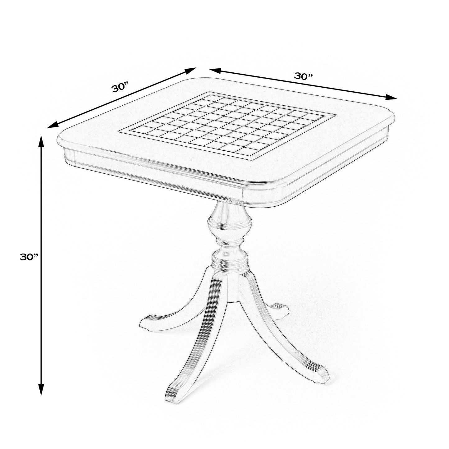 Morphy Game Table in Gray 4112418