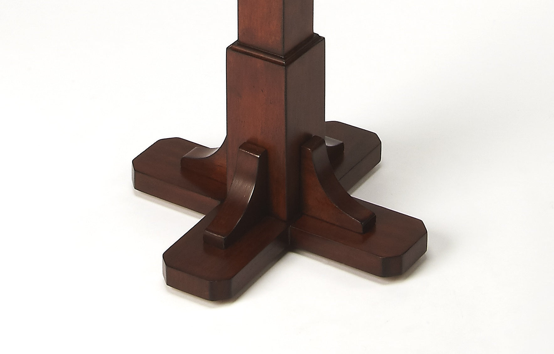 Butler Specialty Company Webster 68.5 in. H Wood and Metal Freestanding 8 Double Hook Coat Rack, Medium Brown