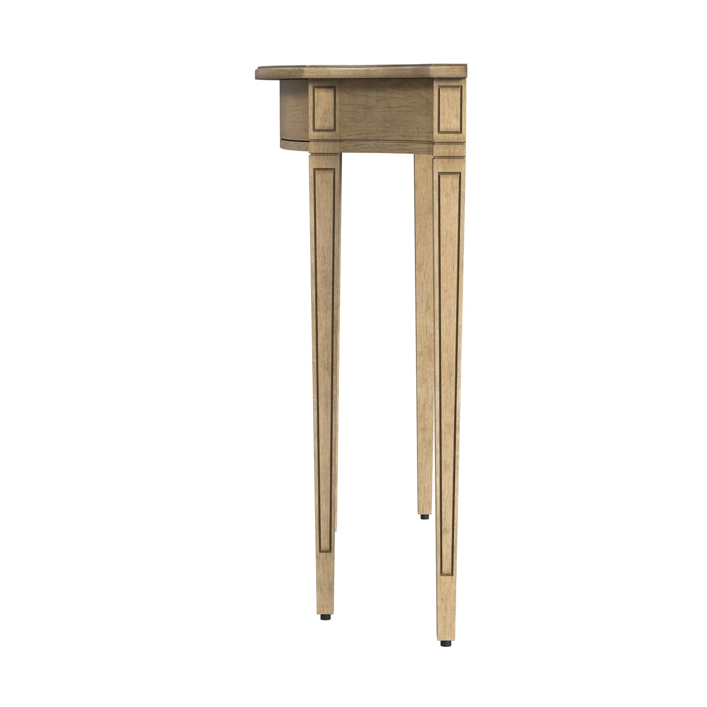 Butler Specialty Company Chester 36 in. W Demilune Wood Console Table, Beige