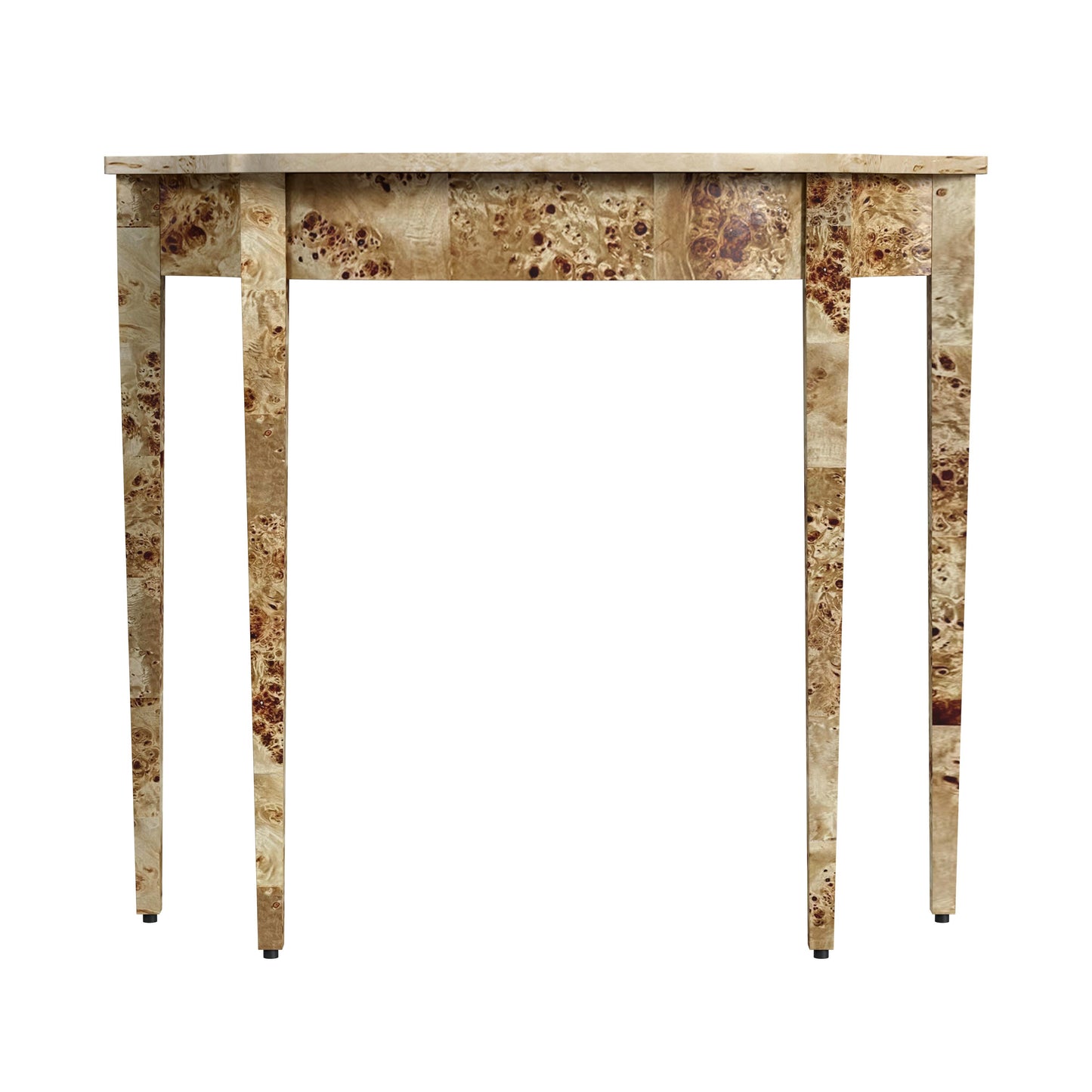 Butler Specialty Company Chester 36 in. W Demilune Burl Wood Console Table, Light Brown