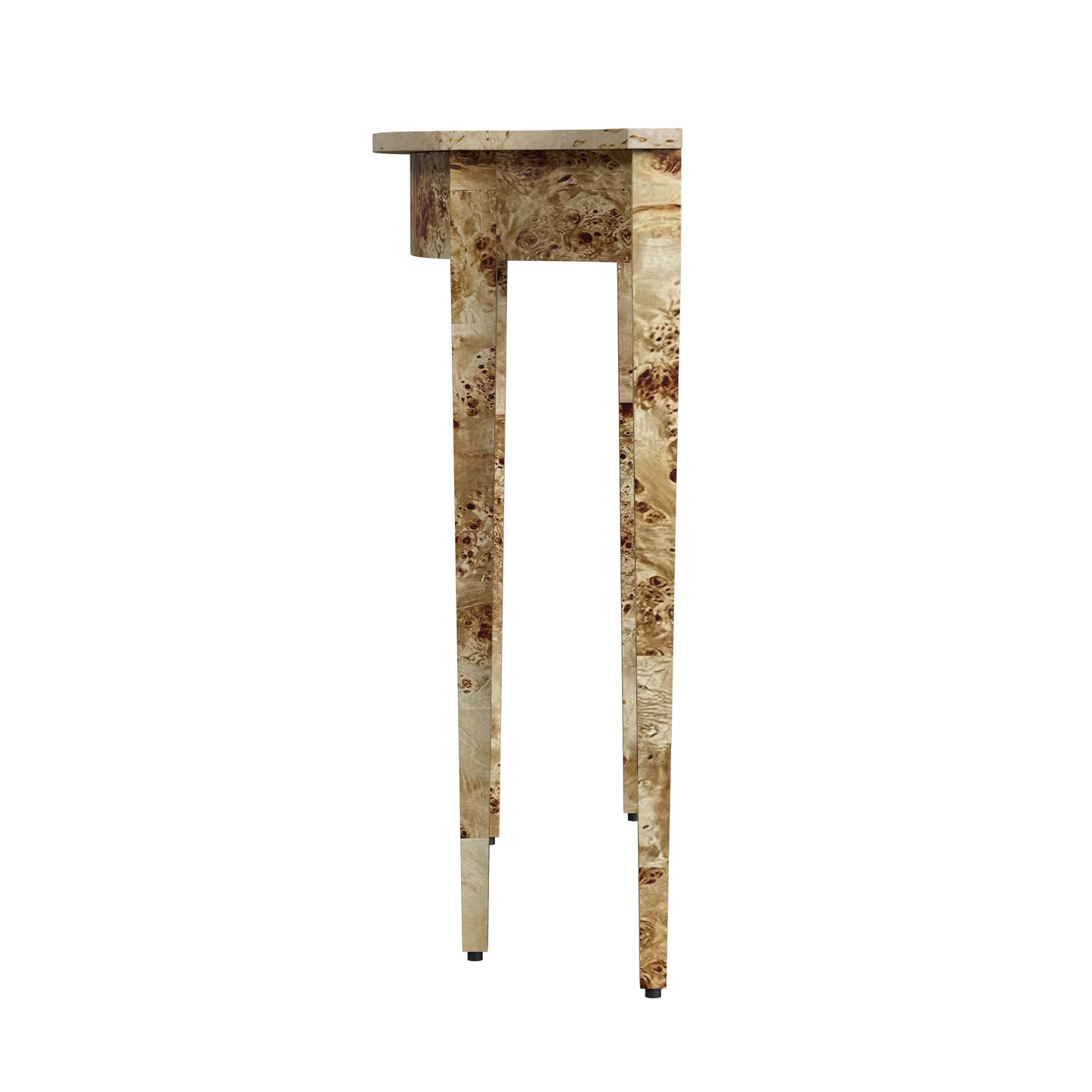 Butler Specialty Company Chester 36 in. W Demilune Burl Wood Console Table, Light Brown