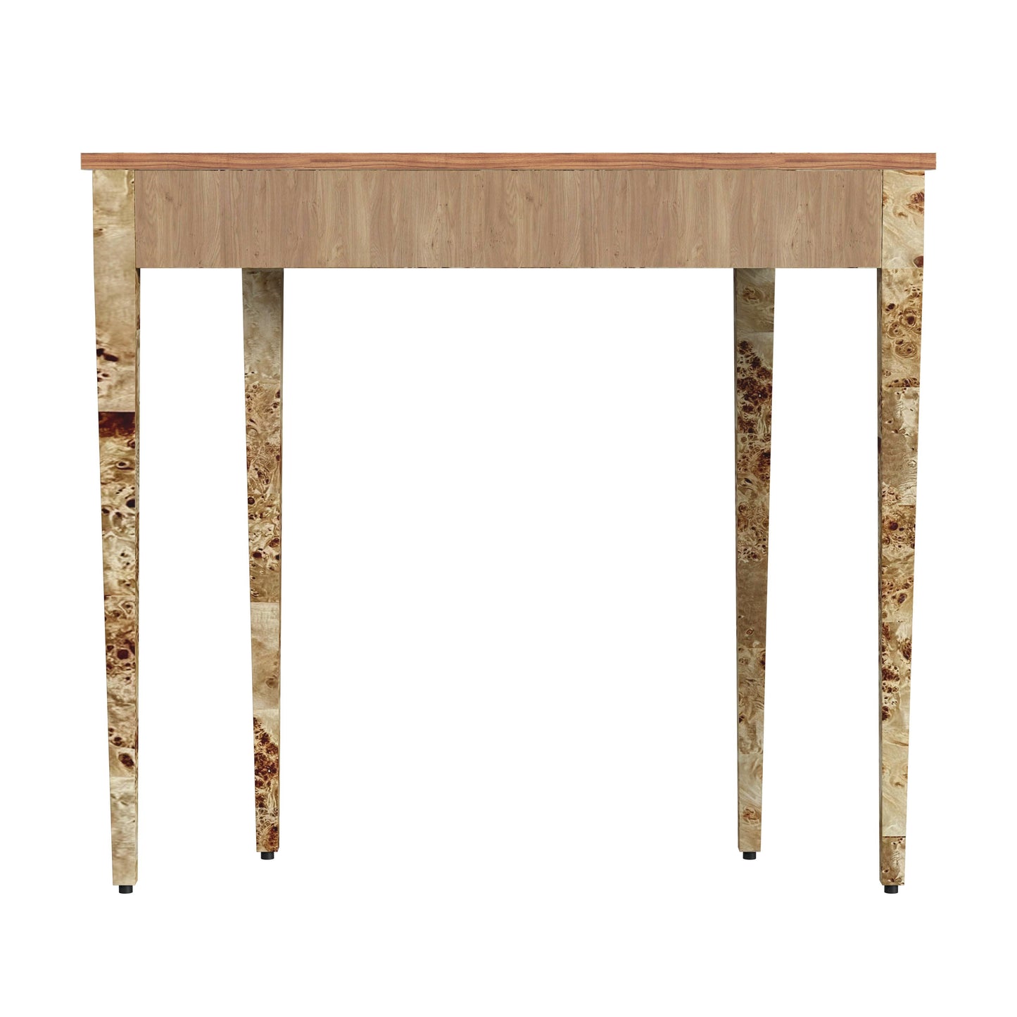 Butler Specialty Company Chester 36 in. W Demilune Burl Wood Console Table, Light Brown