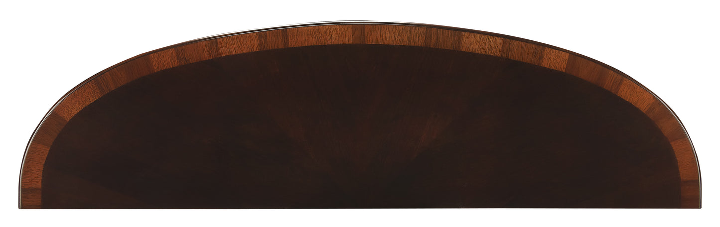 Butler Specialty Company Astor 54"W Demilune Console Table, Dark Brown