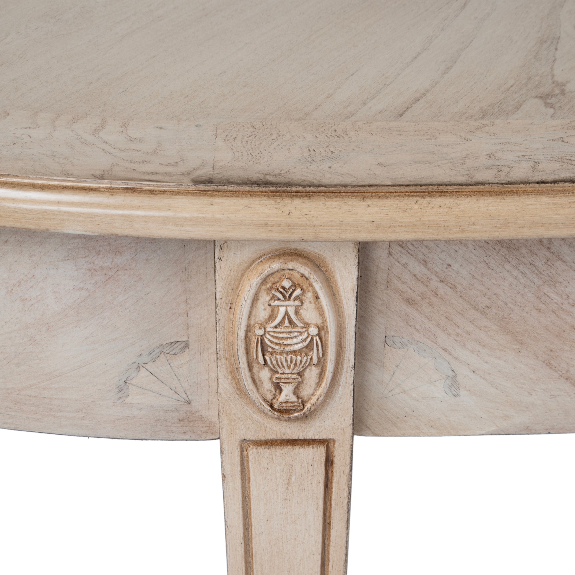 Butler Specialty Company Astor 54"W Demilune Console Table, Tan/Beige