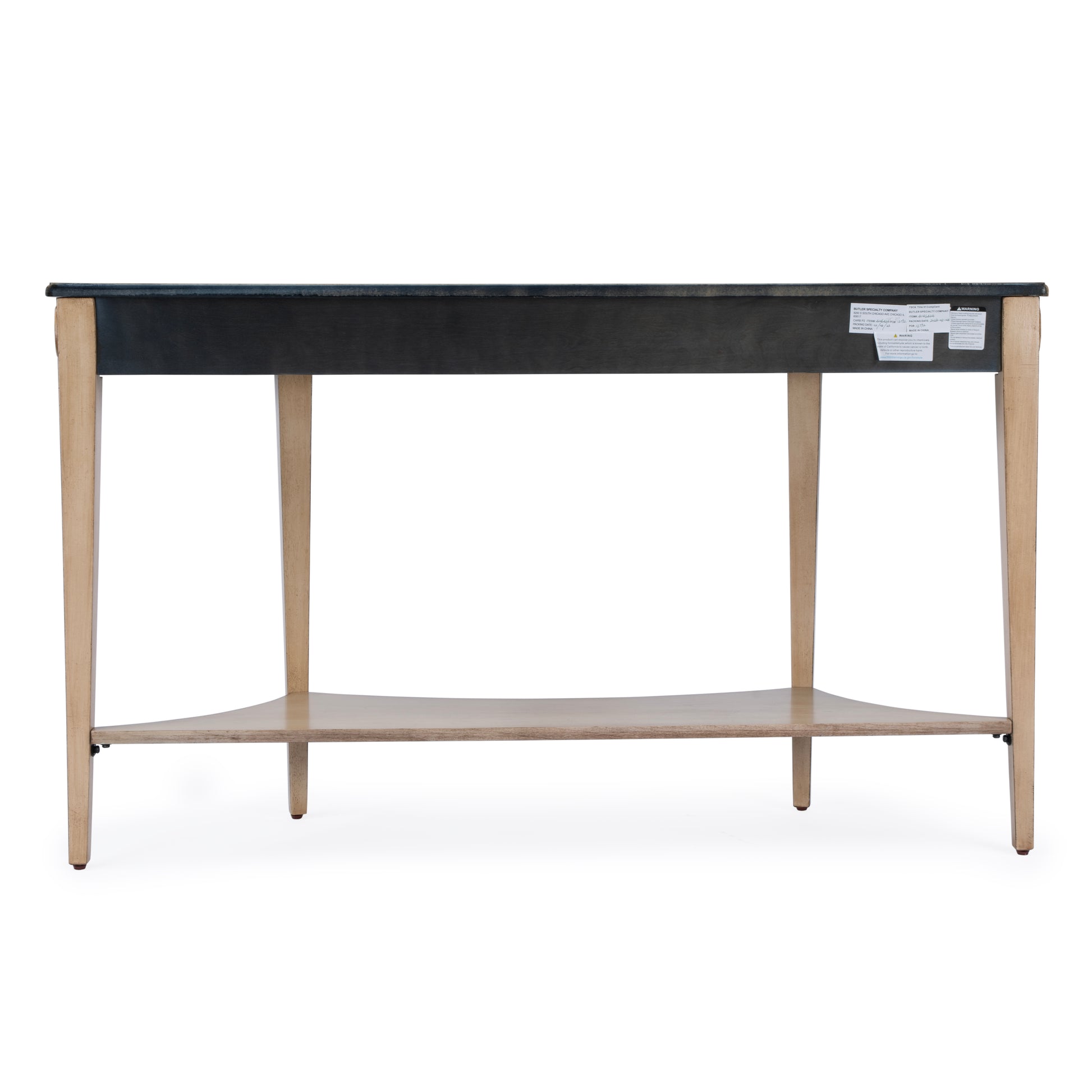 Butler Specialty Company Astor 54"W Demilune Console Table, Tan/Beige