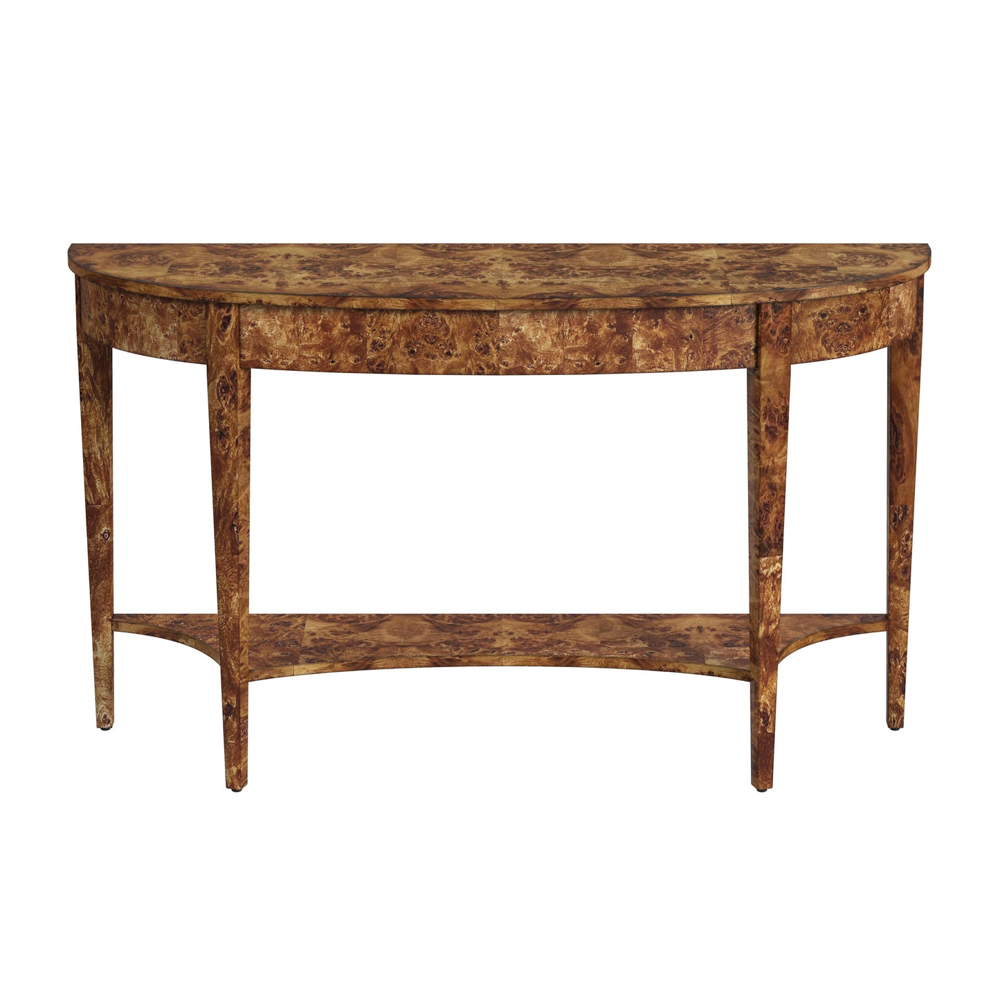 Butler Specialty Company Astor 54"W Demilune Console Table, Light Brown
