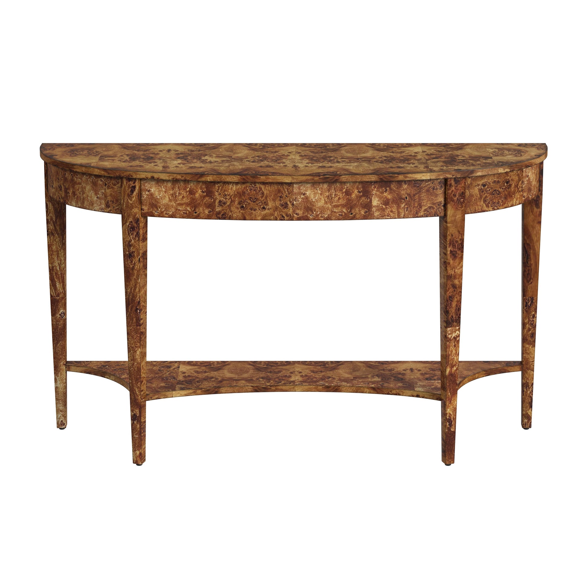 Butler Specialty Company Astor 54"W Demilune Console Table, Light Brown