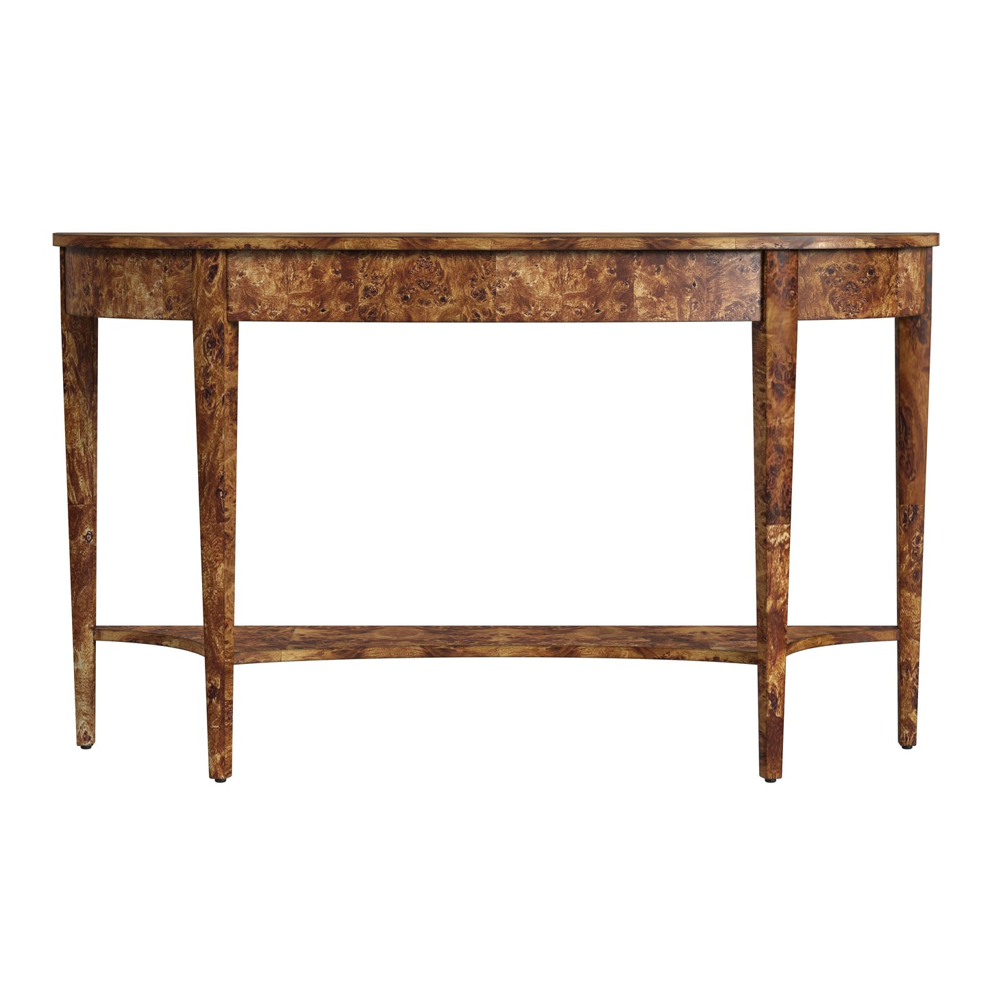 Butler Specialty Company Astor 54"W Demilune Console Table, Light Brown