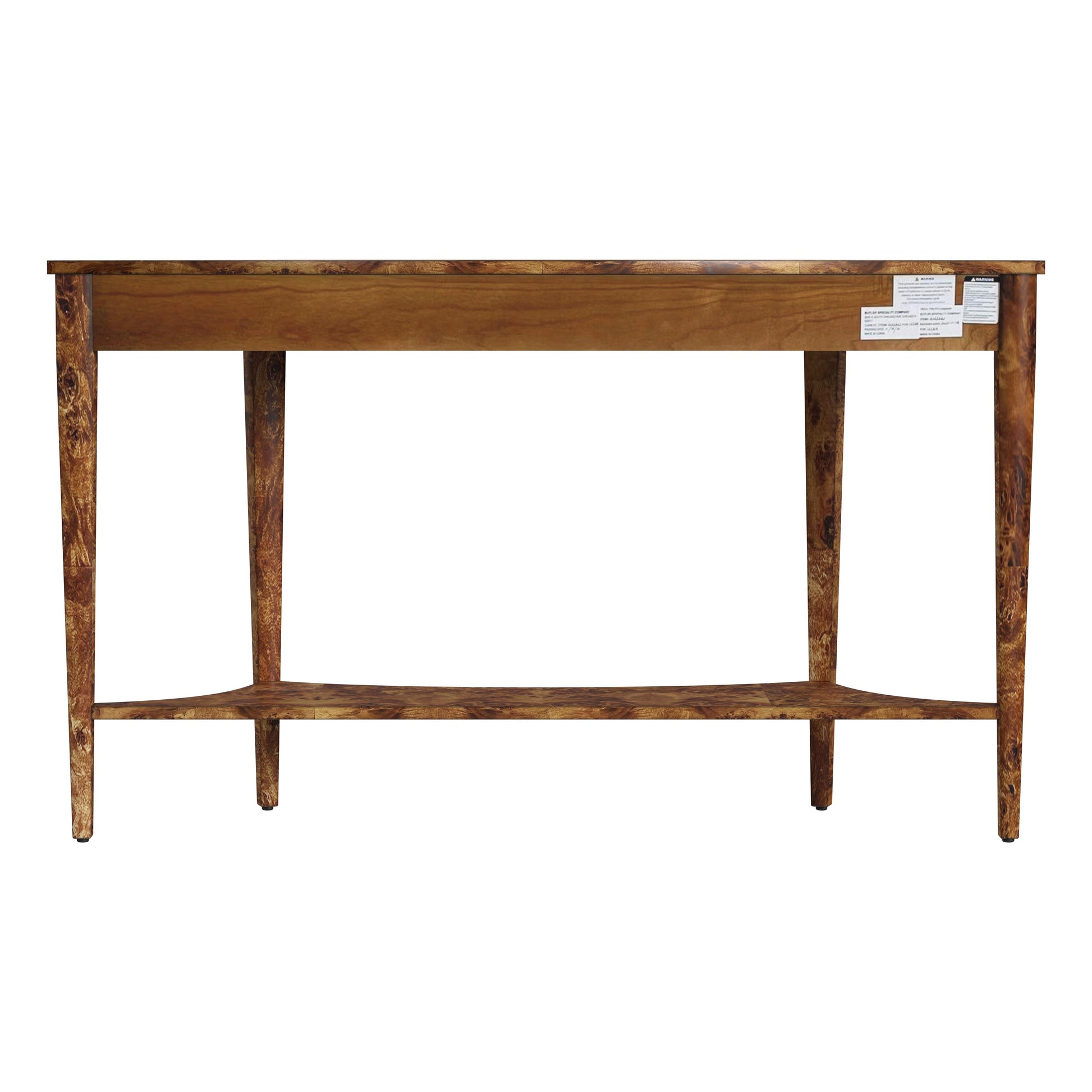 Butler Specialty Company Astor 54"W Demilune Console Table, Light Brown
