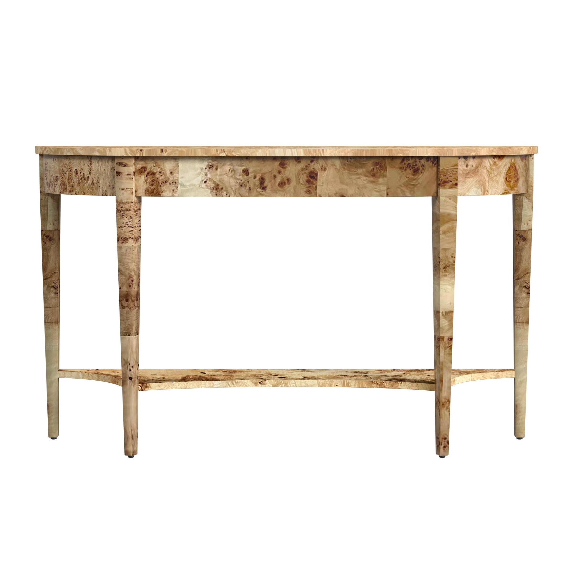 Butler Specialty Company Astor 54"W Demilune Console Table, Light Brown