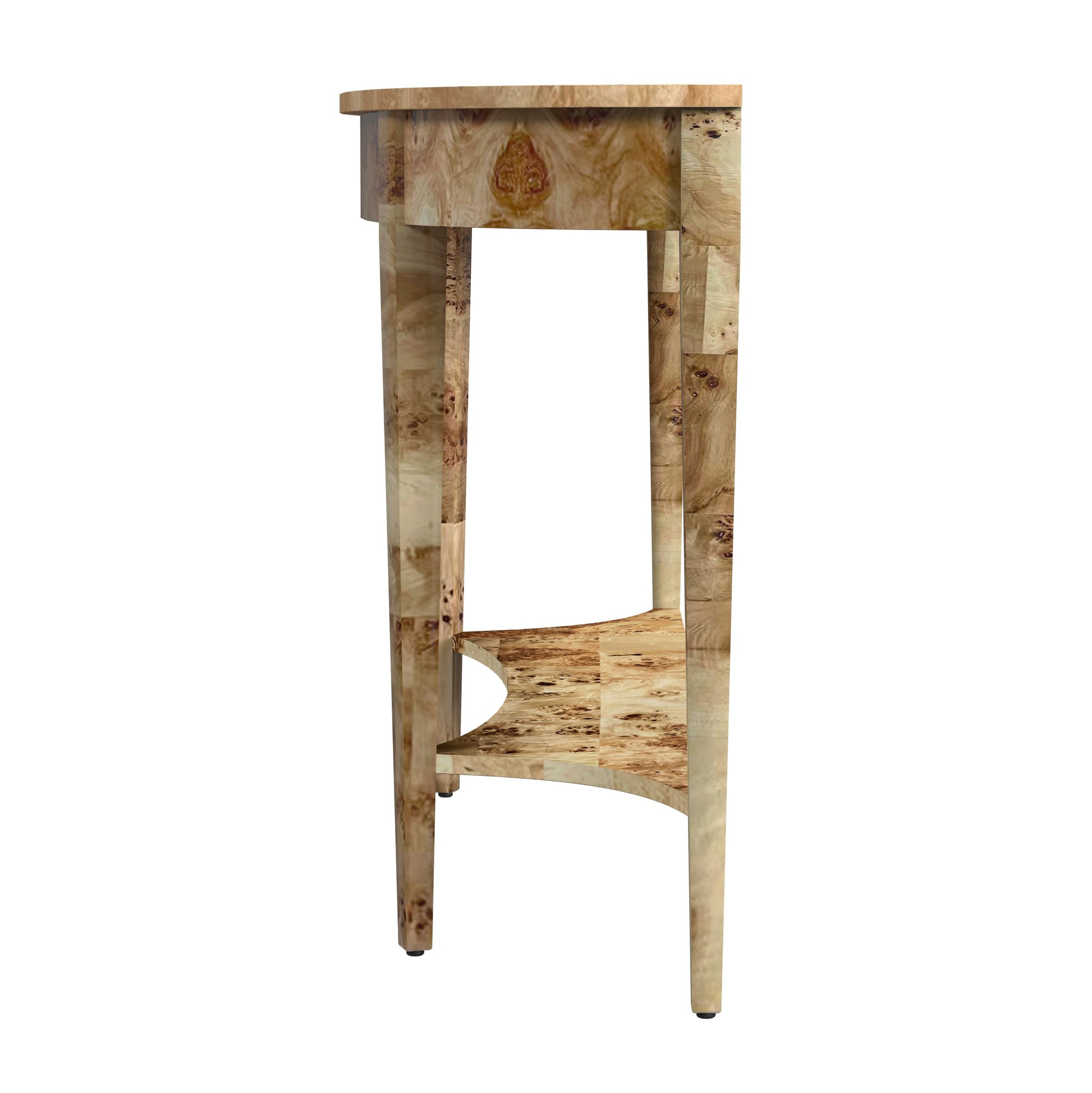 Butler Specialty Company Astor 54"W Demilune Console Table, Light Brown