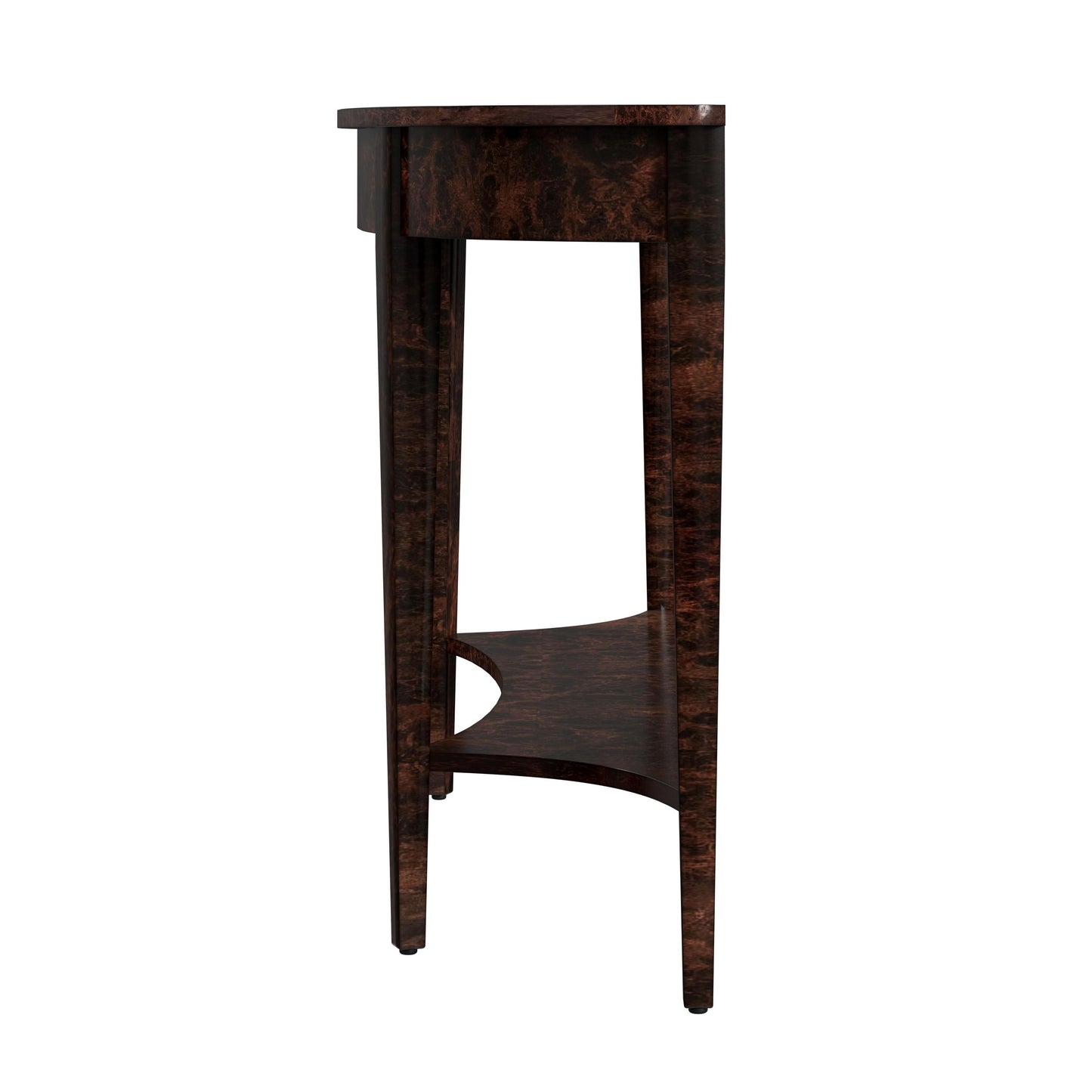 Butler Specialty Company Astor 54"W Demilune Console Table, Dark Brown