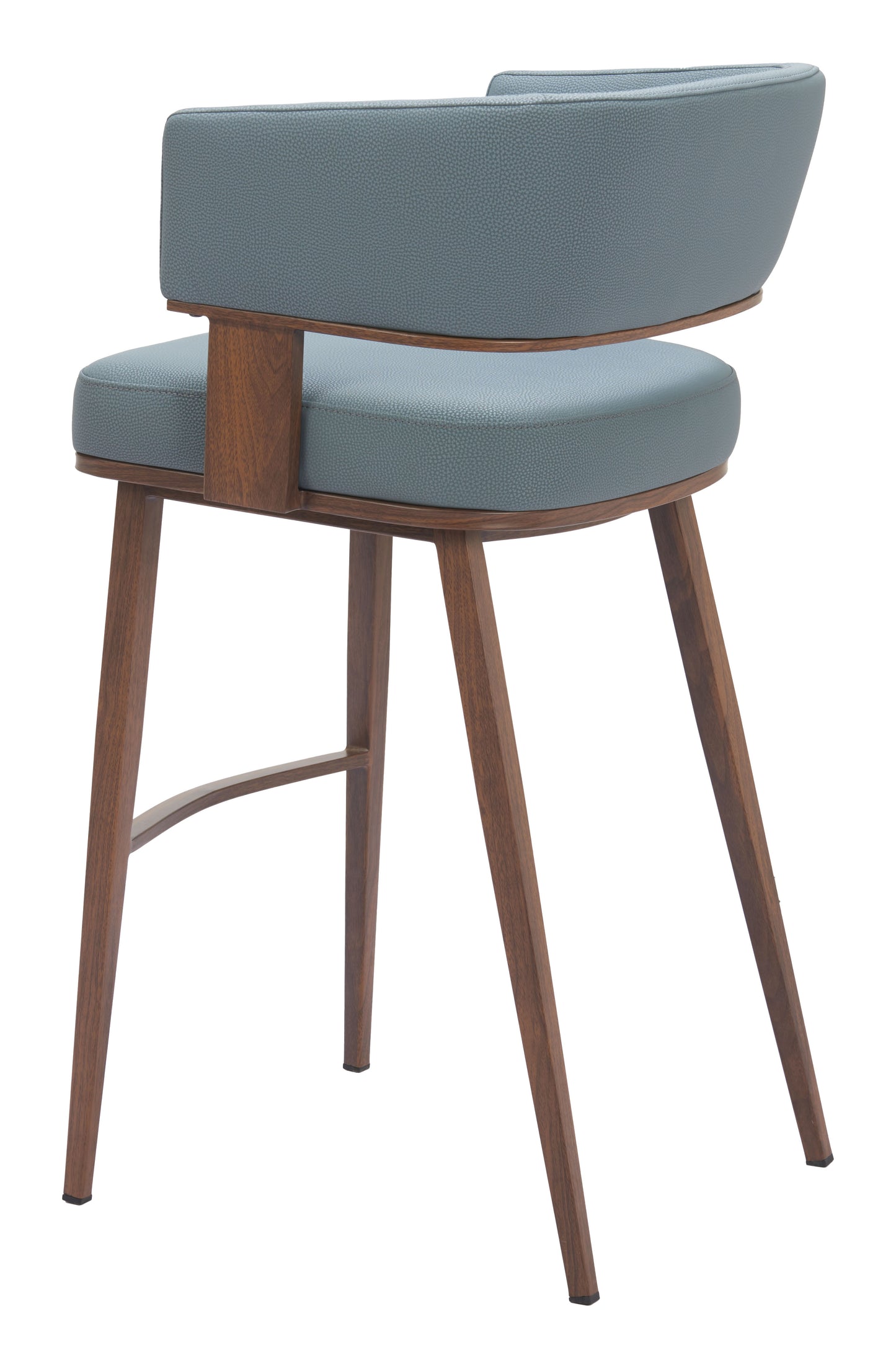 Poise Barstool Azure Gray & Walnut - 5
