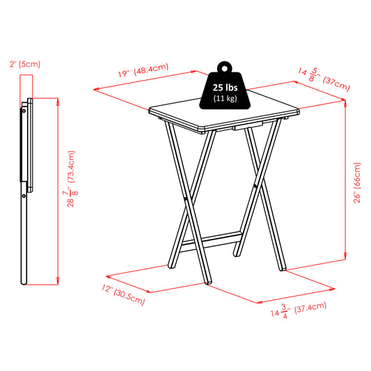 Alex 5-Pc Snack Table Set, Natural
