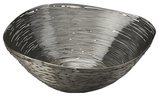 Live Wire Metal Decorative Bowl in Silver 4253016