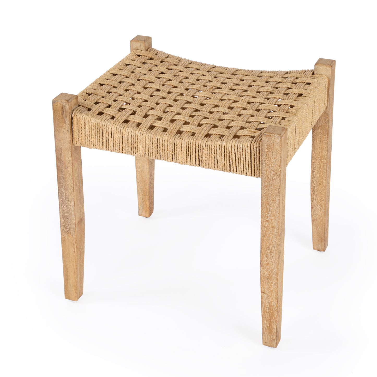 Garner Woven Jute Accent Stool in Natural 4269312