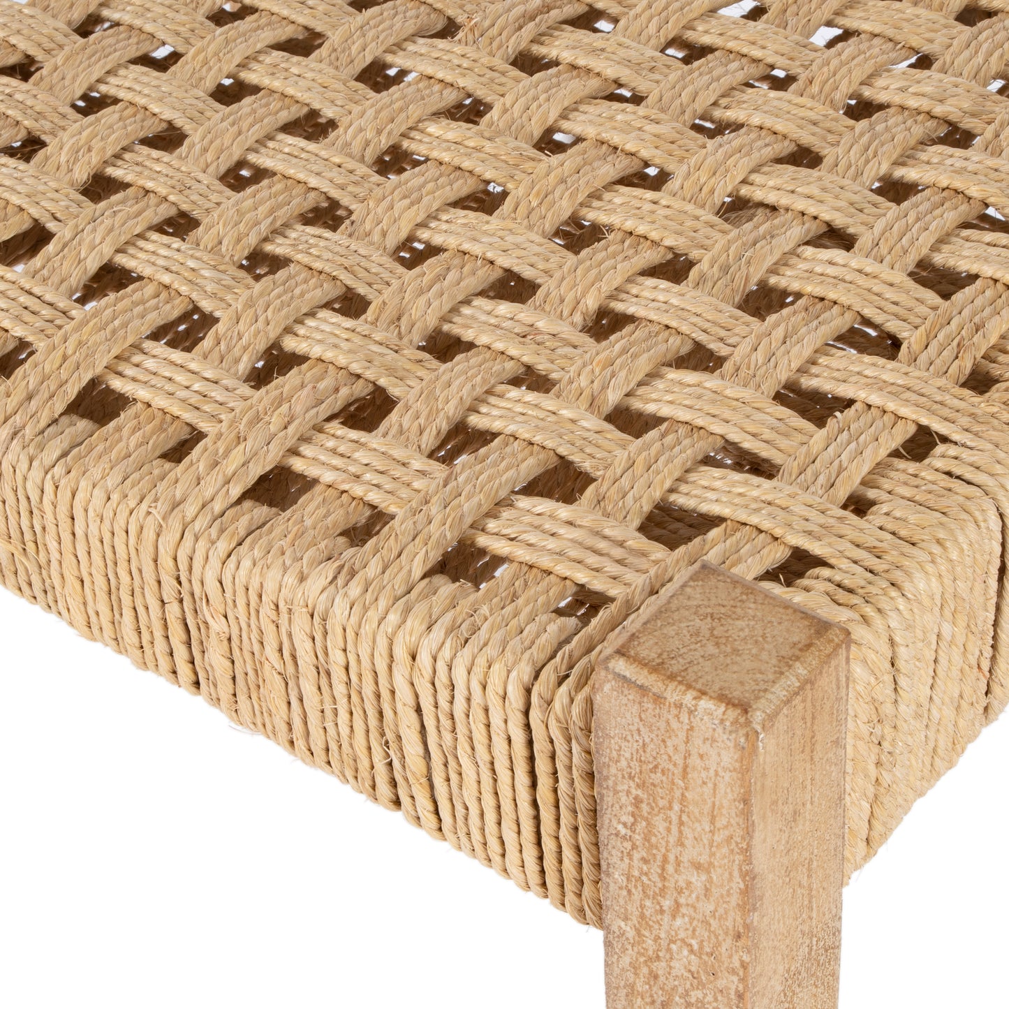 Garner Woven Jute Accent Stool in Natural 4269312