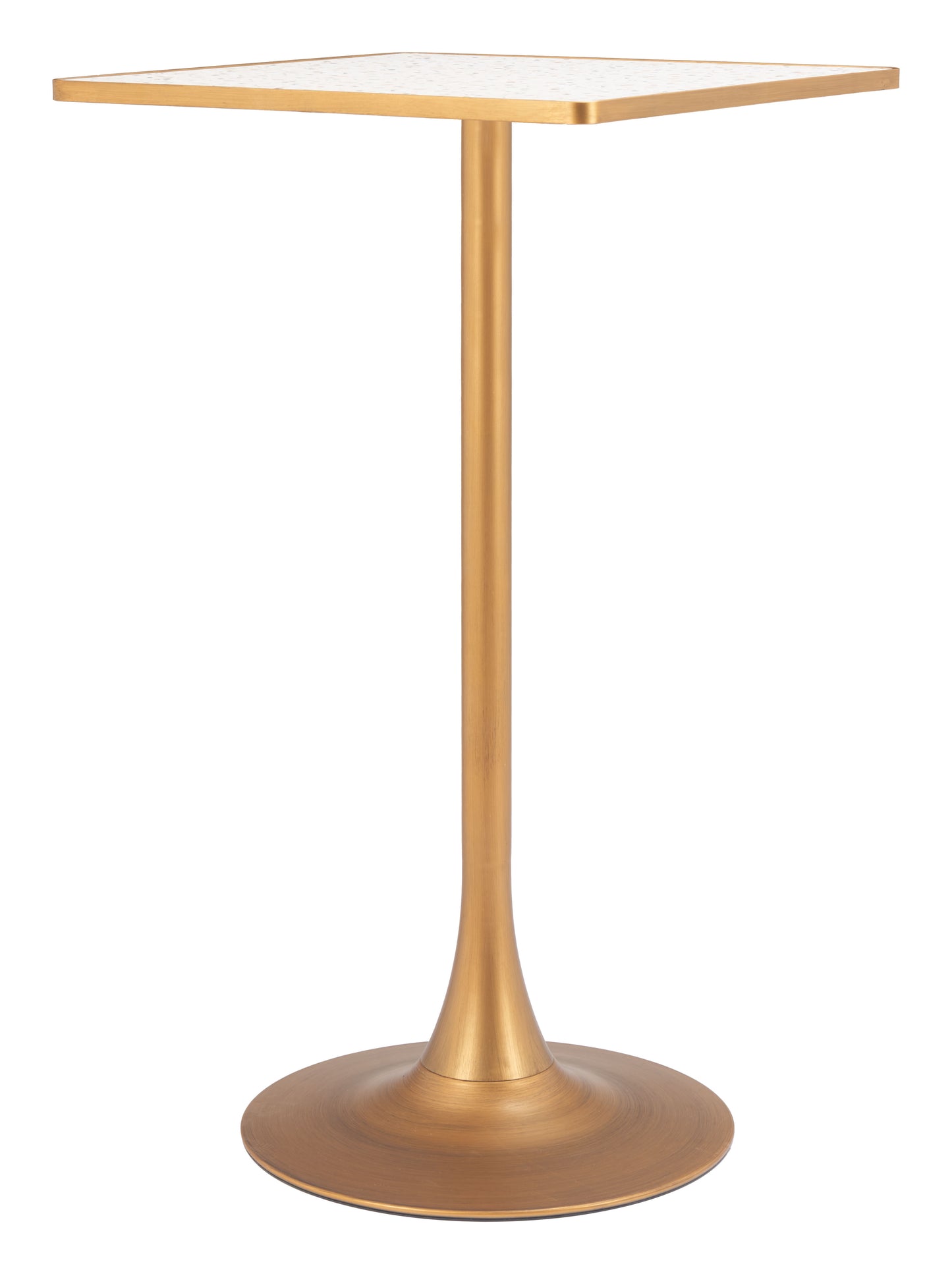 Spot Bar Table Beige & Gold - 4