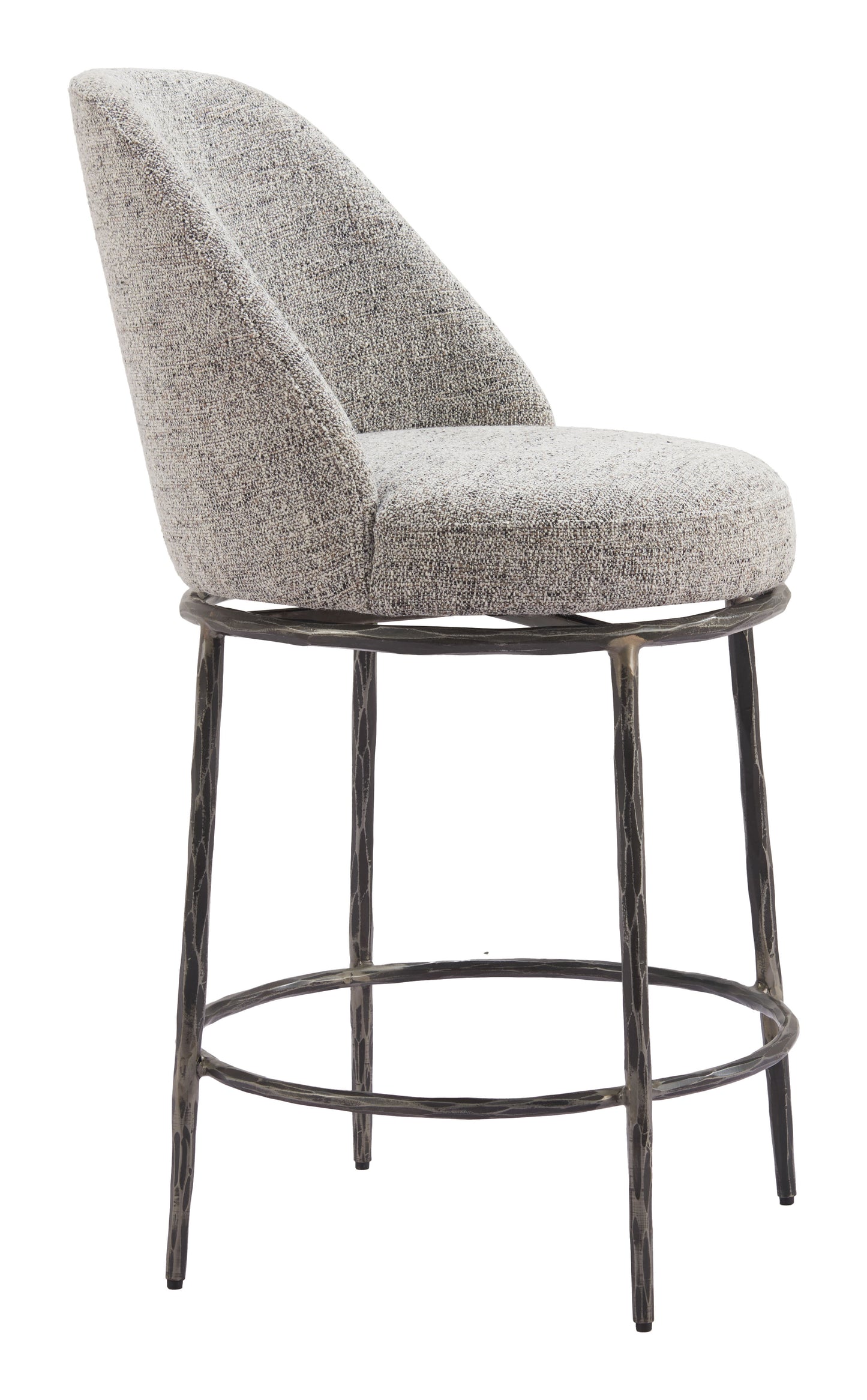 Nordhavn Swivel Counter Stool Gray - 6