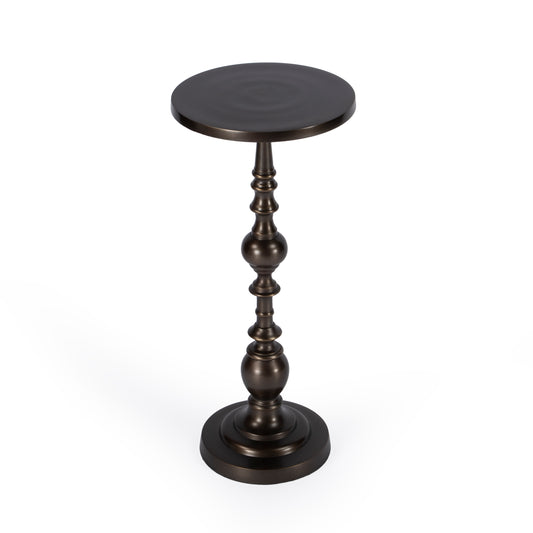 Butler Specialty Company Darien 10 in. W Round Pedestal Side Table, Bronze