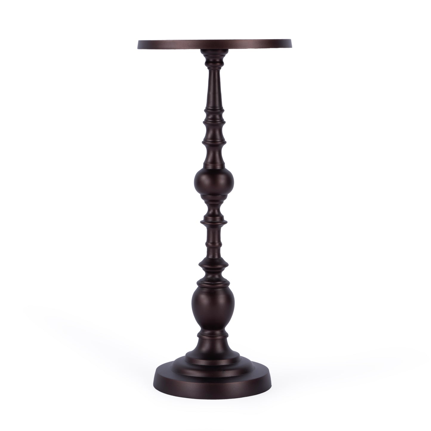 Butler Specialty Company Darien Outdoor Round Pedestal Side Table, Bronze