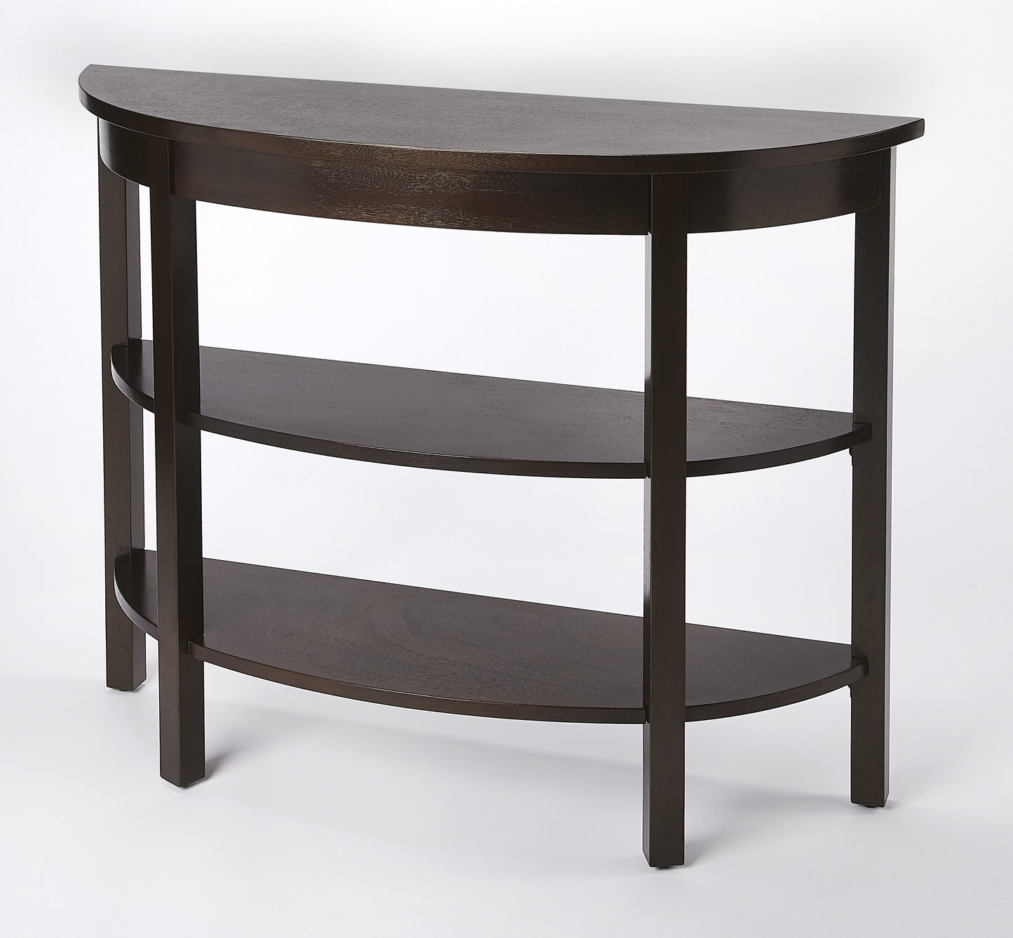 Lara Demilune Console Table in Dark Brown 4362140