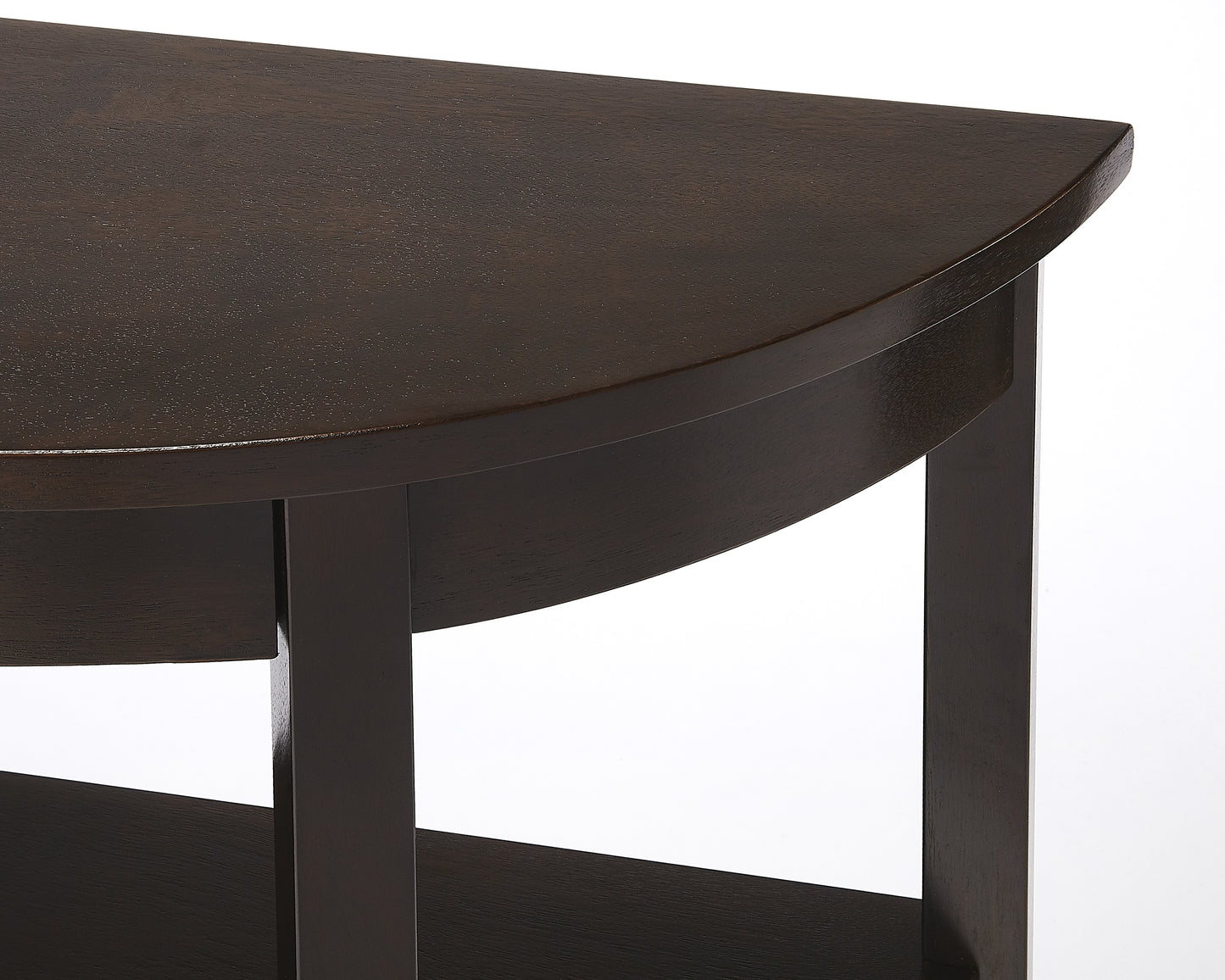 Lara Demilune Console Table in Dark Brown 4362140