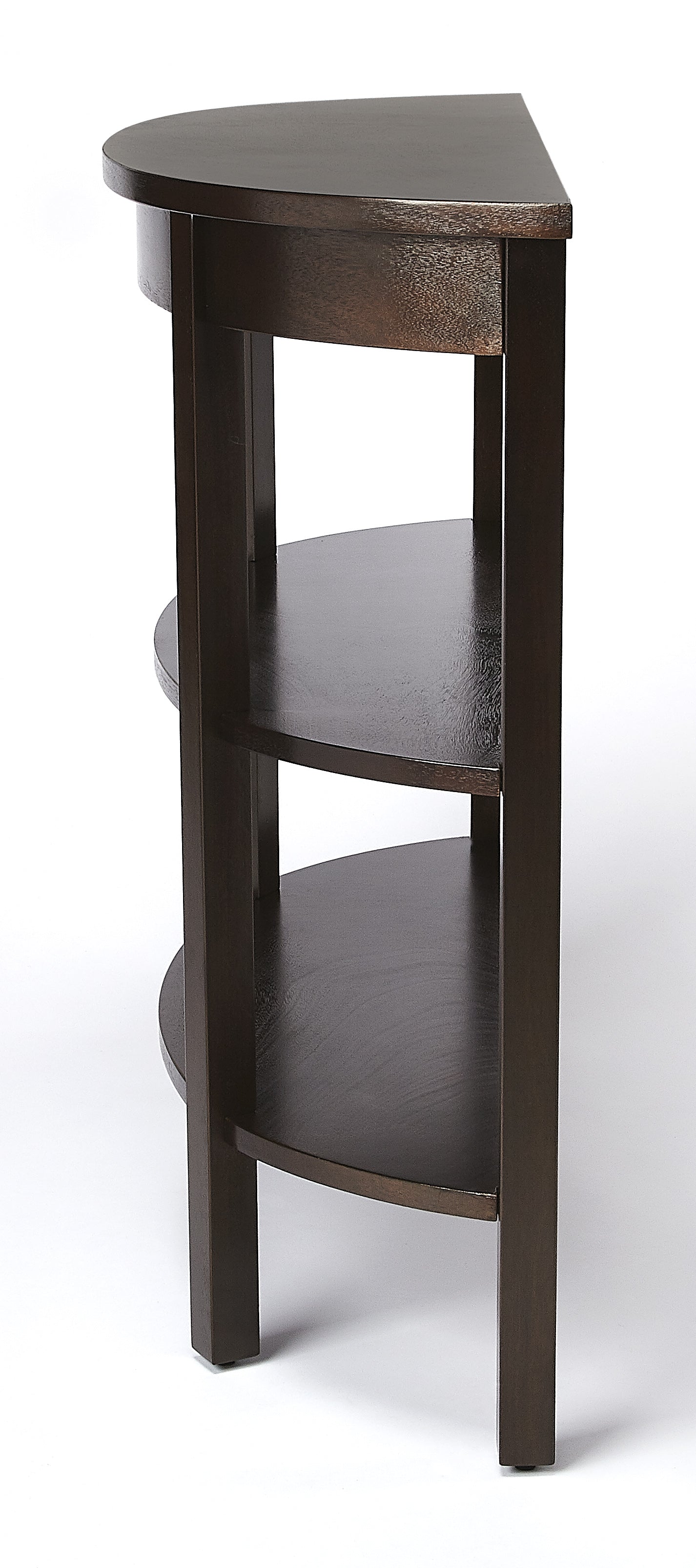 Lara Demilune Console Table in Dark Brown 4362140