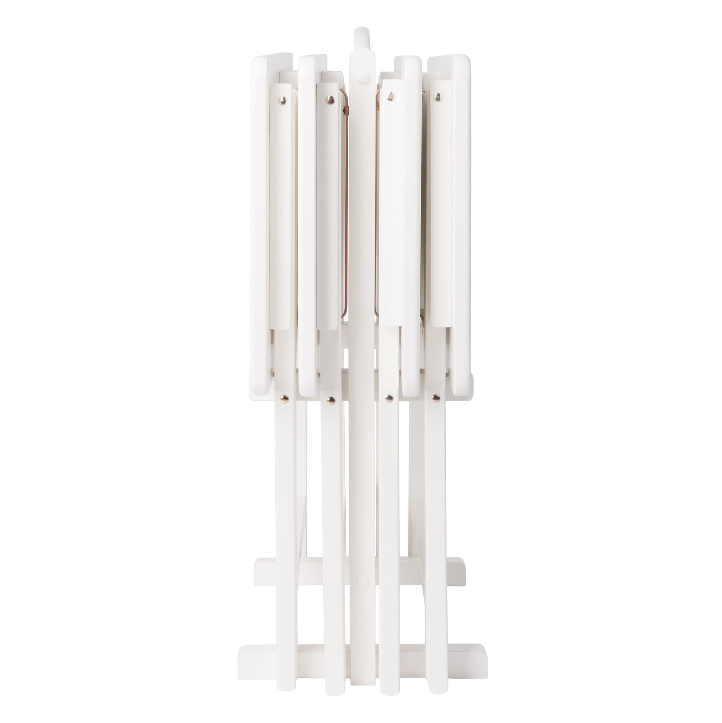 Alex 5-Pc Snack Table Set, White