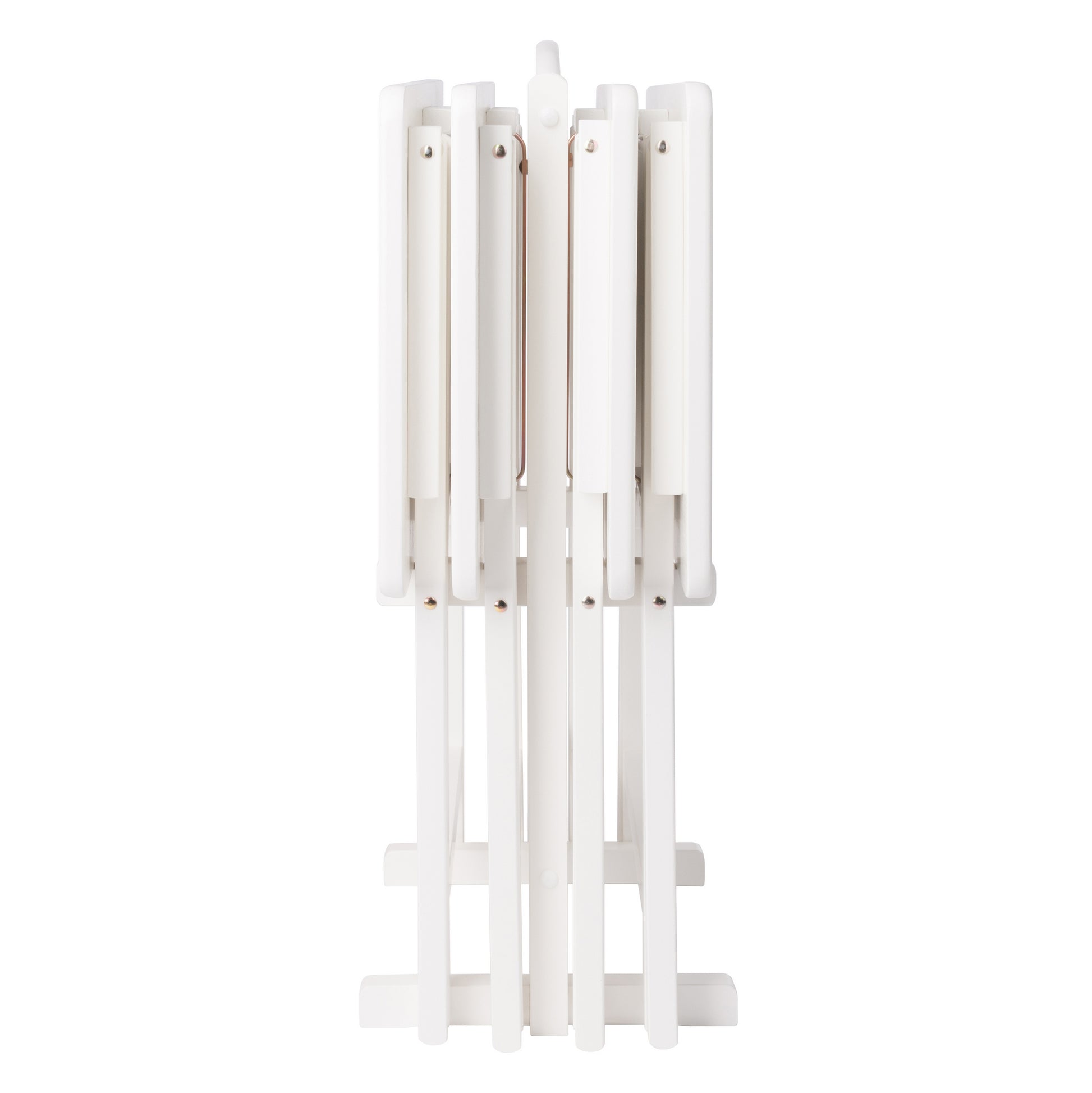 Alex 5-Pc Snack Table Set, White