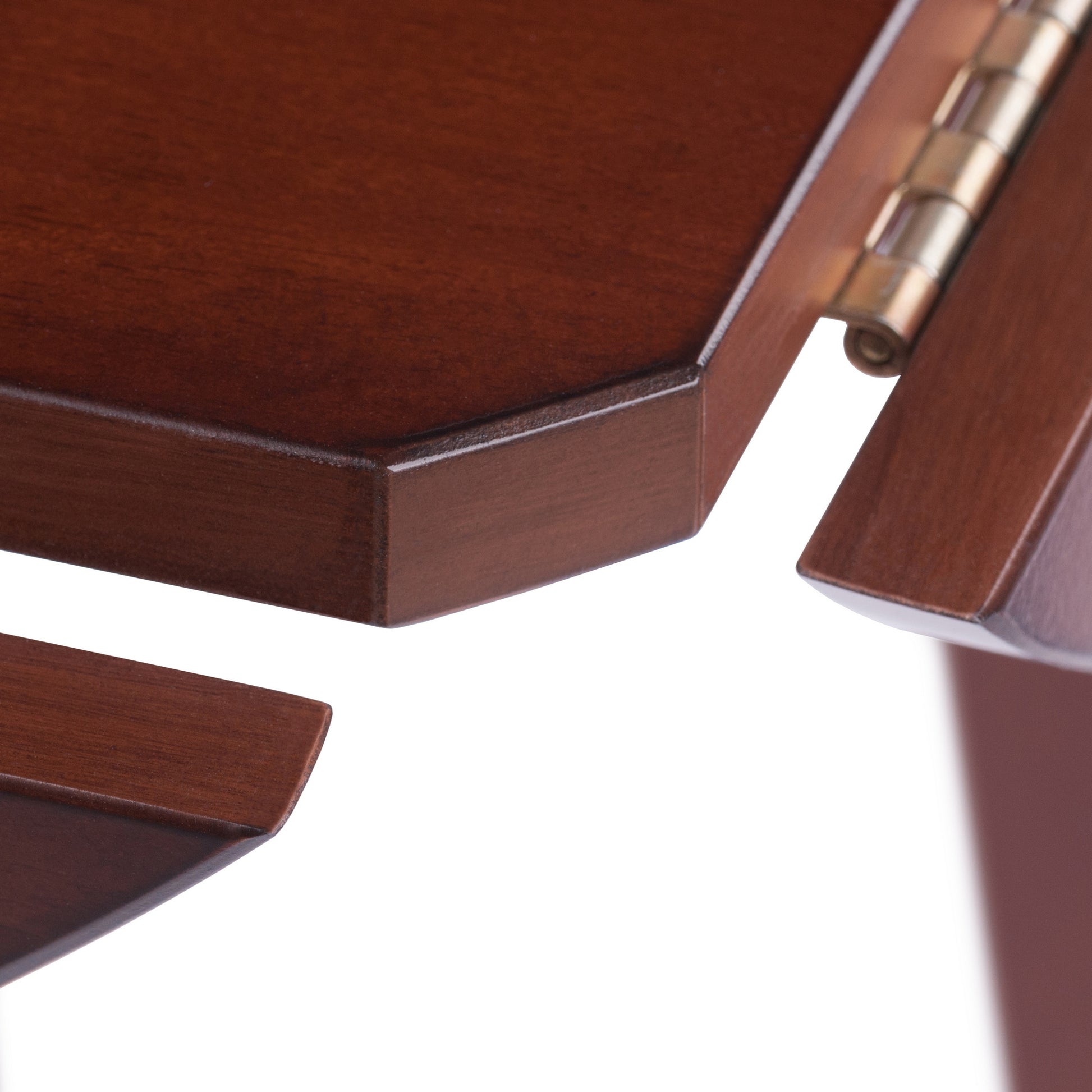 Dawson Round Dining Table, Quad Drop Leaf, Walnut